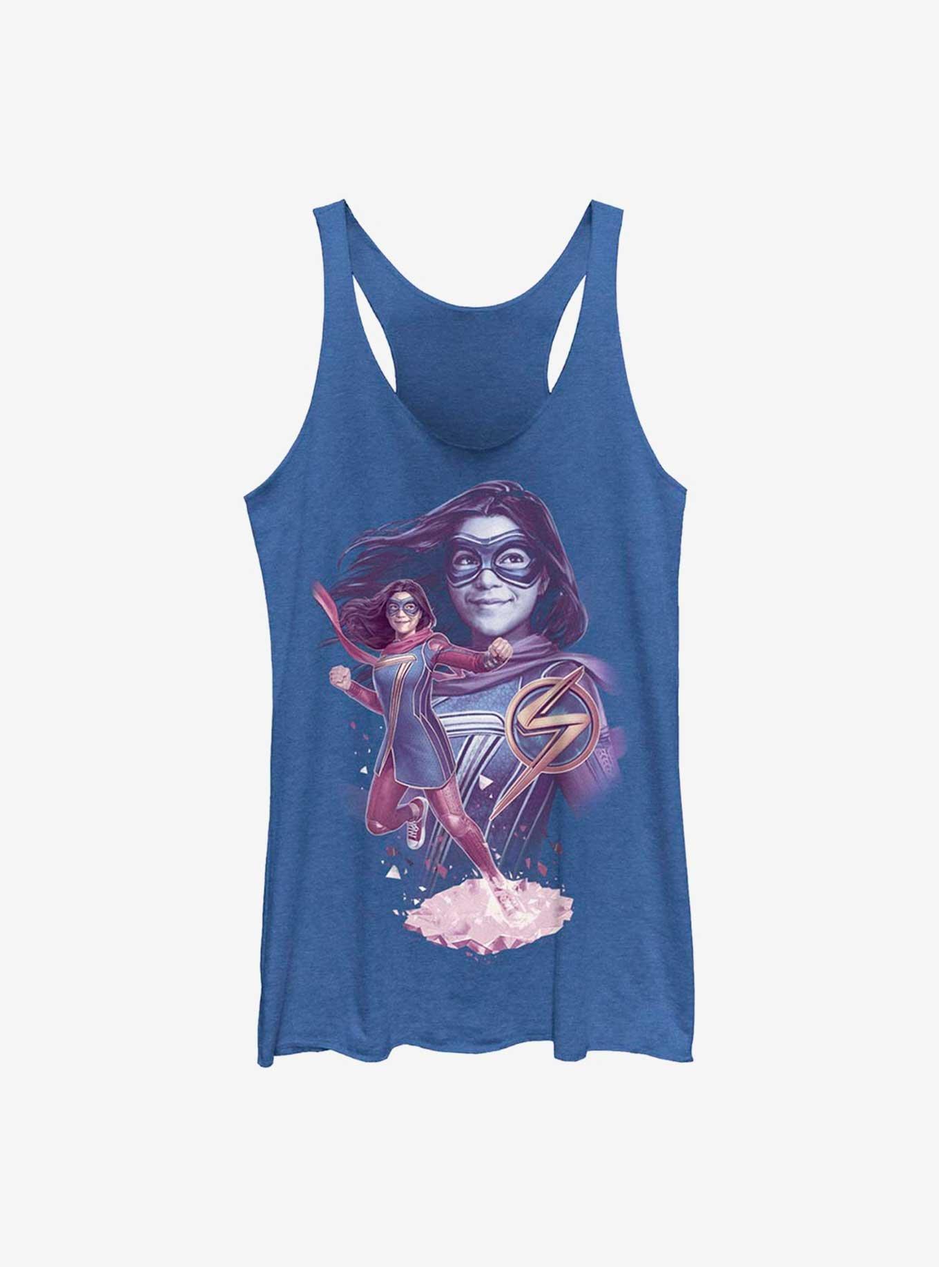 Marvel Ms. Marvel House Of Mirrors GIrls Raw Edge Tank, , hi-res