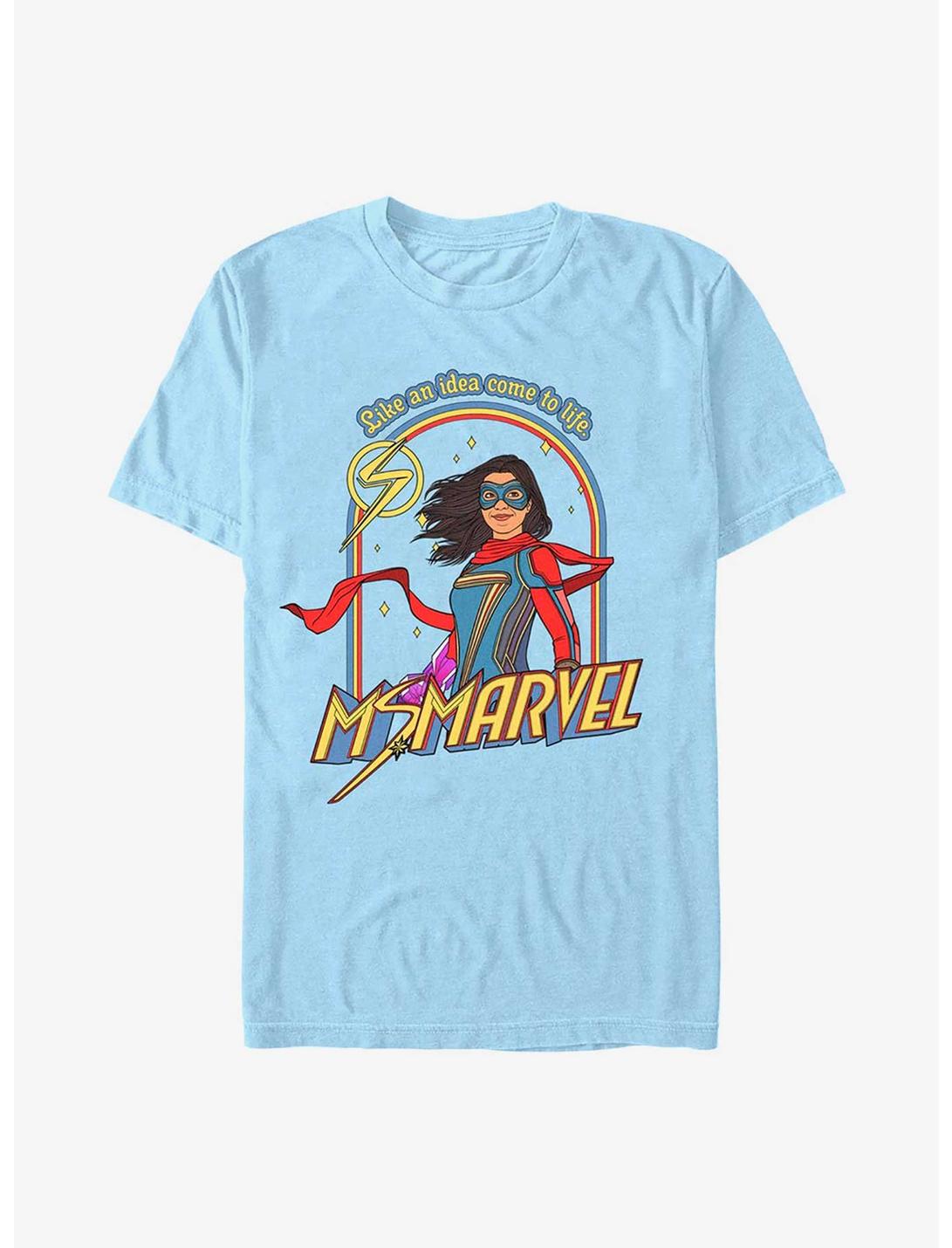 Marvel Ms. Marvel Retro T-Shirt, LT BLUE, hi-res