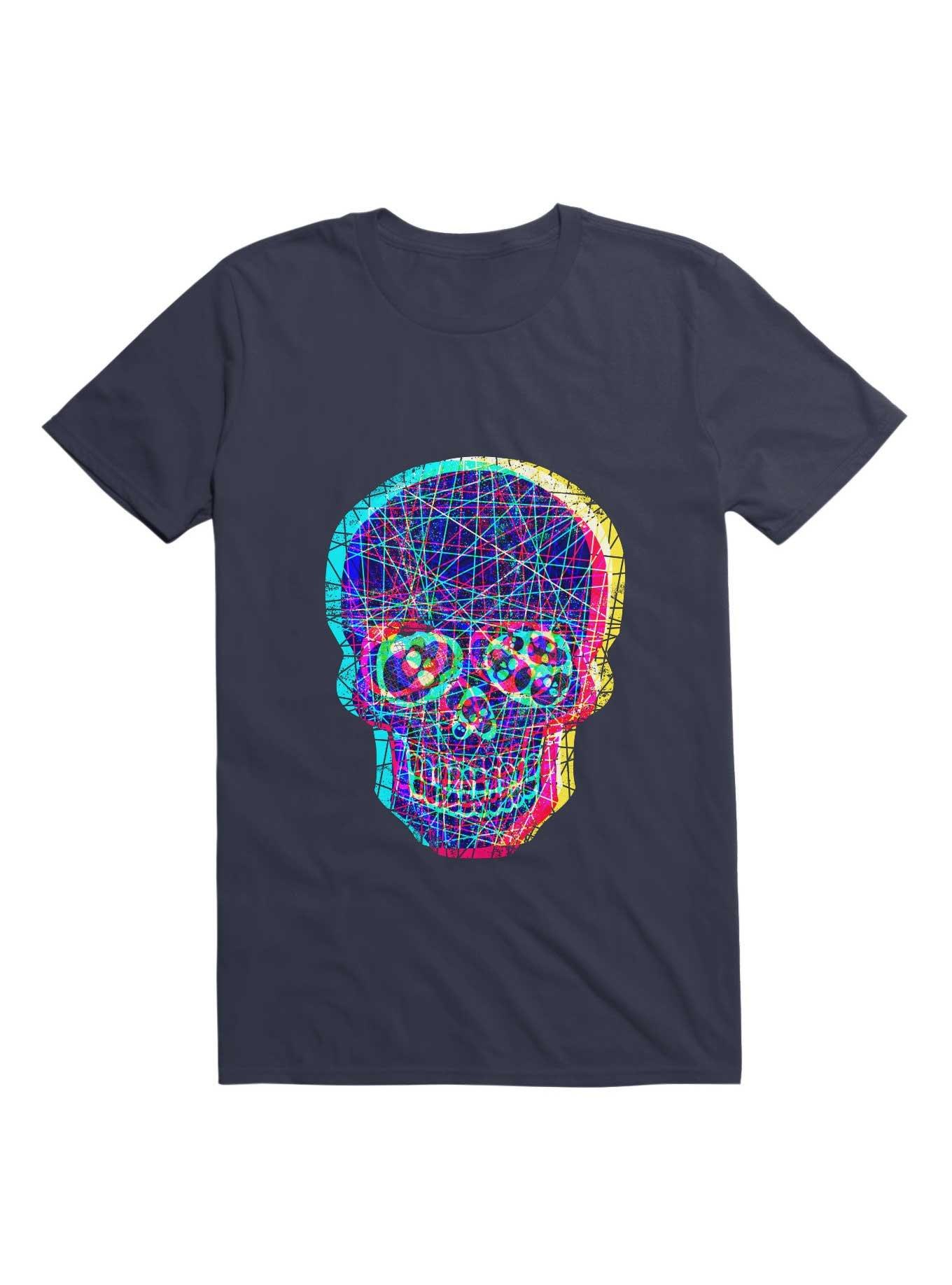 Acid Skull With A Disturbed Psyche T-Shirt, , hi-res