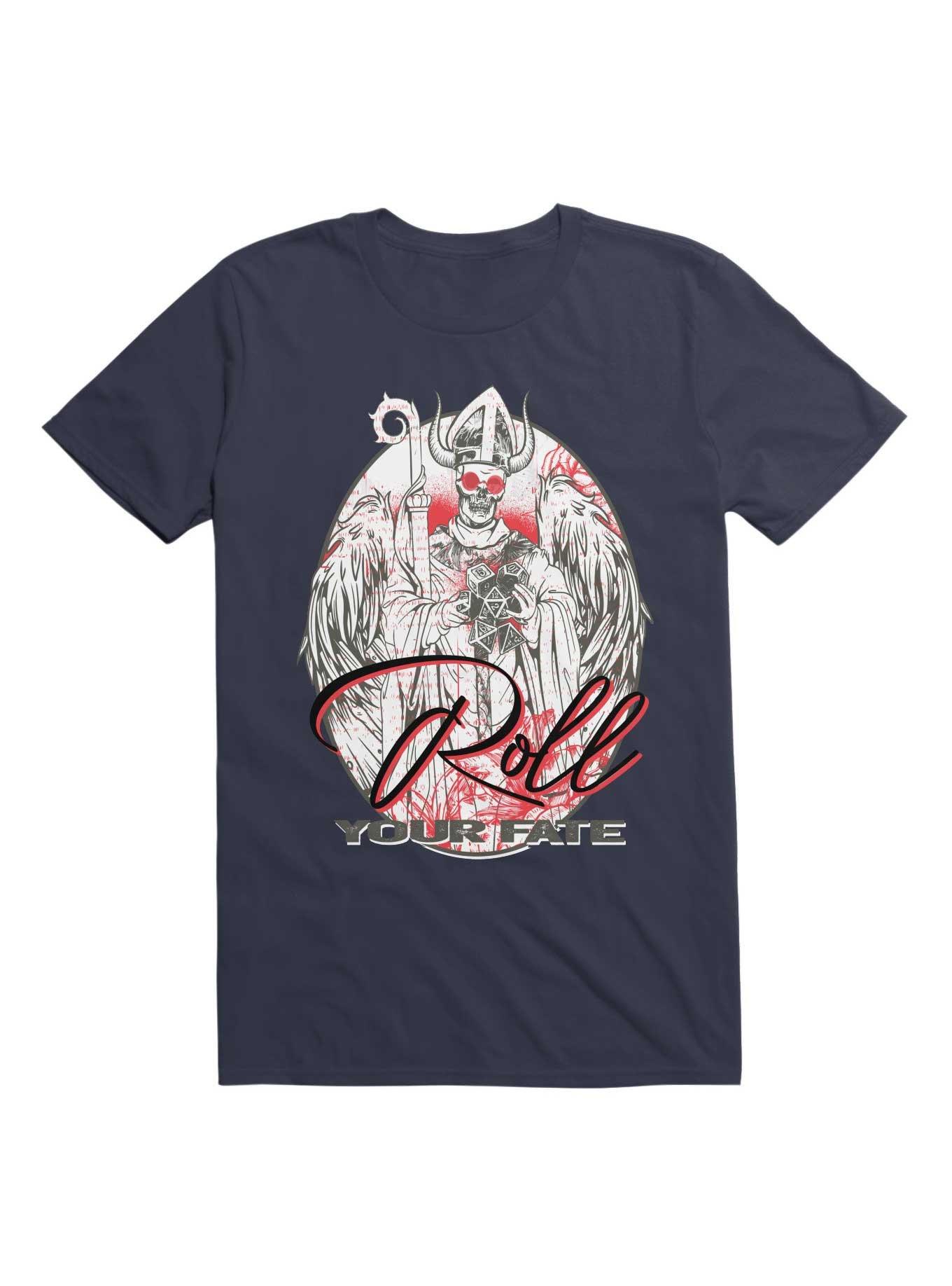 Gamers, Roll Your Fate T-Shirt, NAVY, hi-res