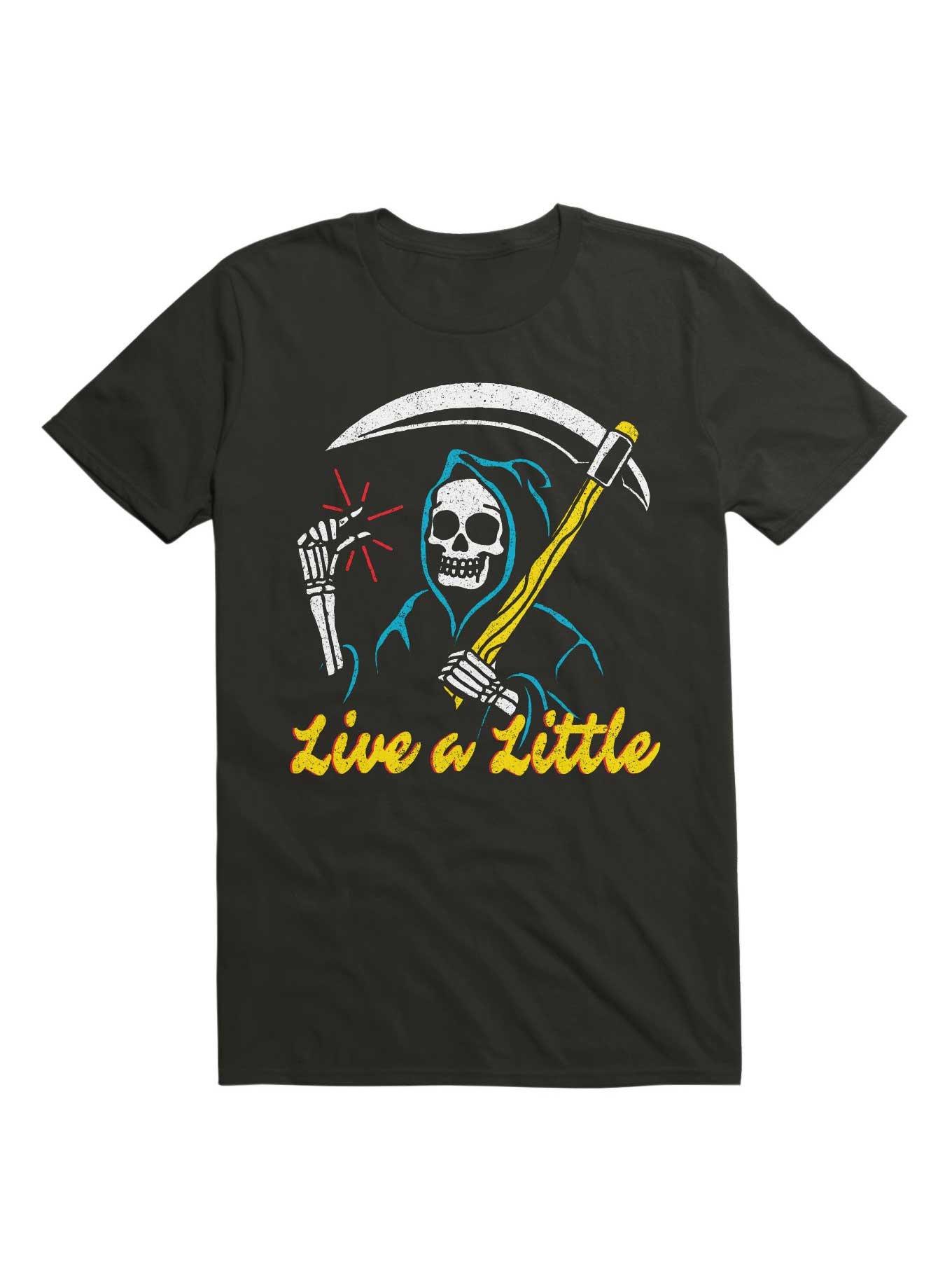 Live A Little T-Shirt, BLACK, hi-res