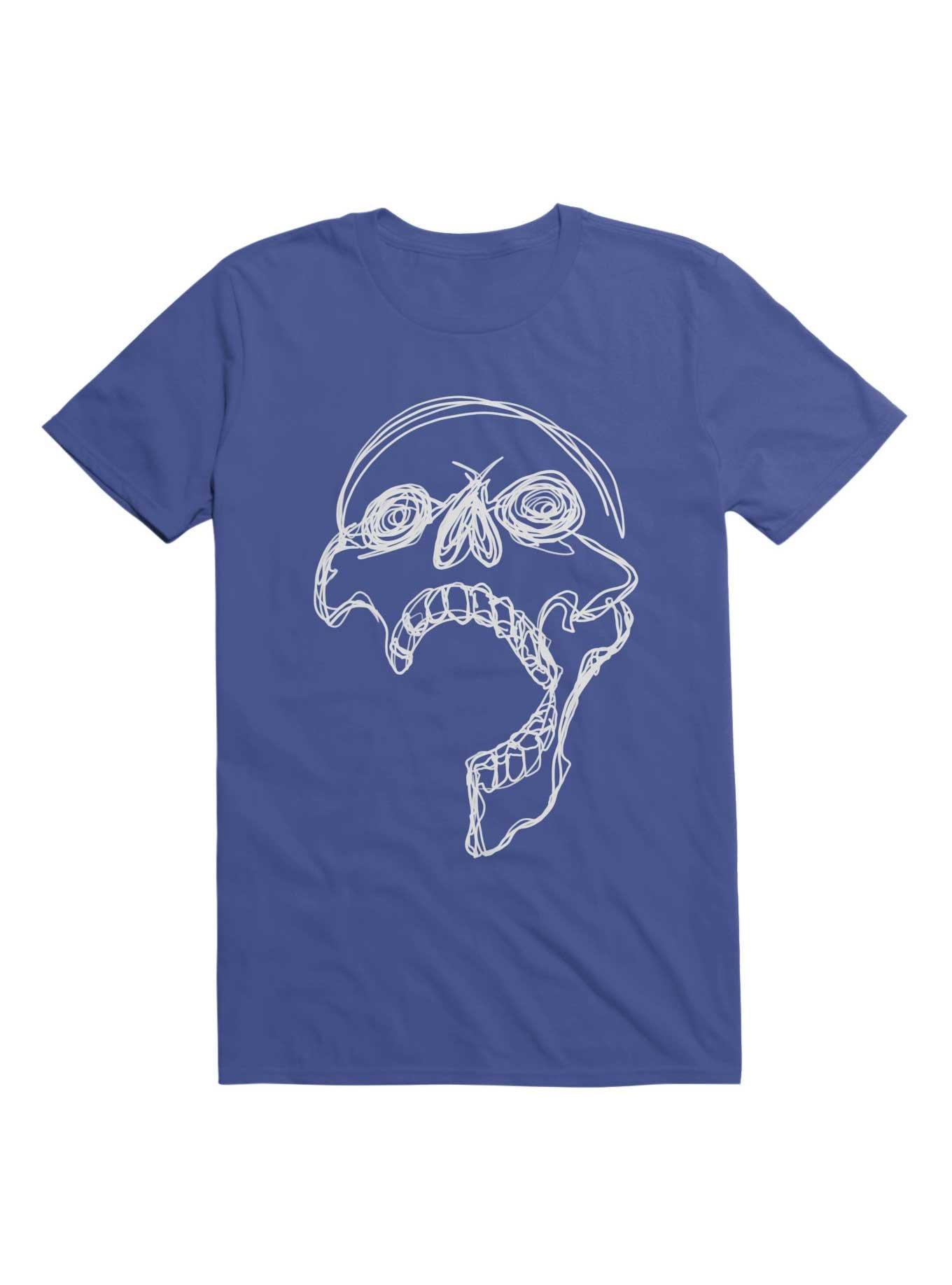 One Line T-Shirt, ROYAL, hi-res