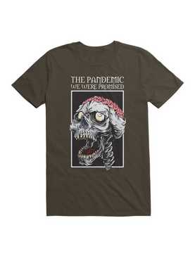 The Pandemic We Were Promised - Zombie Skull With Brain T-Shirt, , hi-res