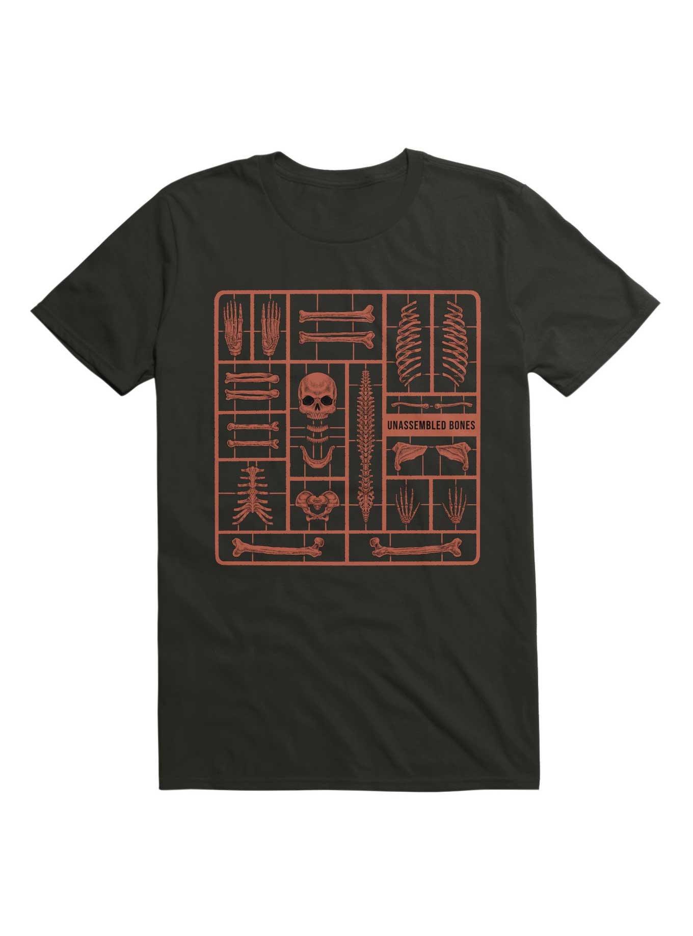 Unassembled Bones T-Shirt, BLACK, hi-res