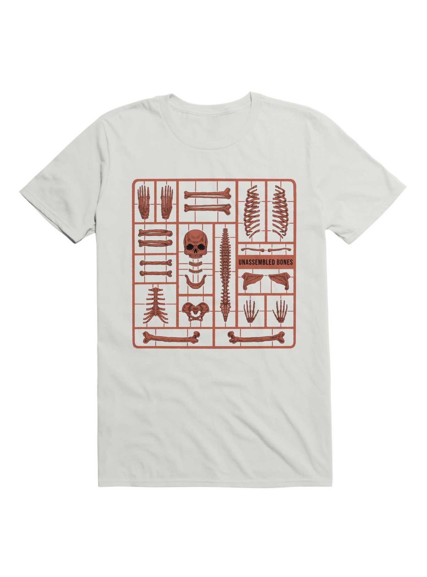 Unassembled Bones T-Shirt, WHITE, hi-res