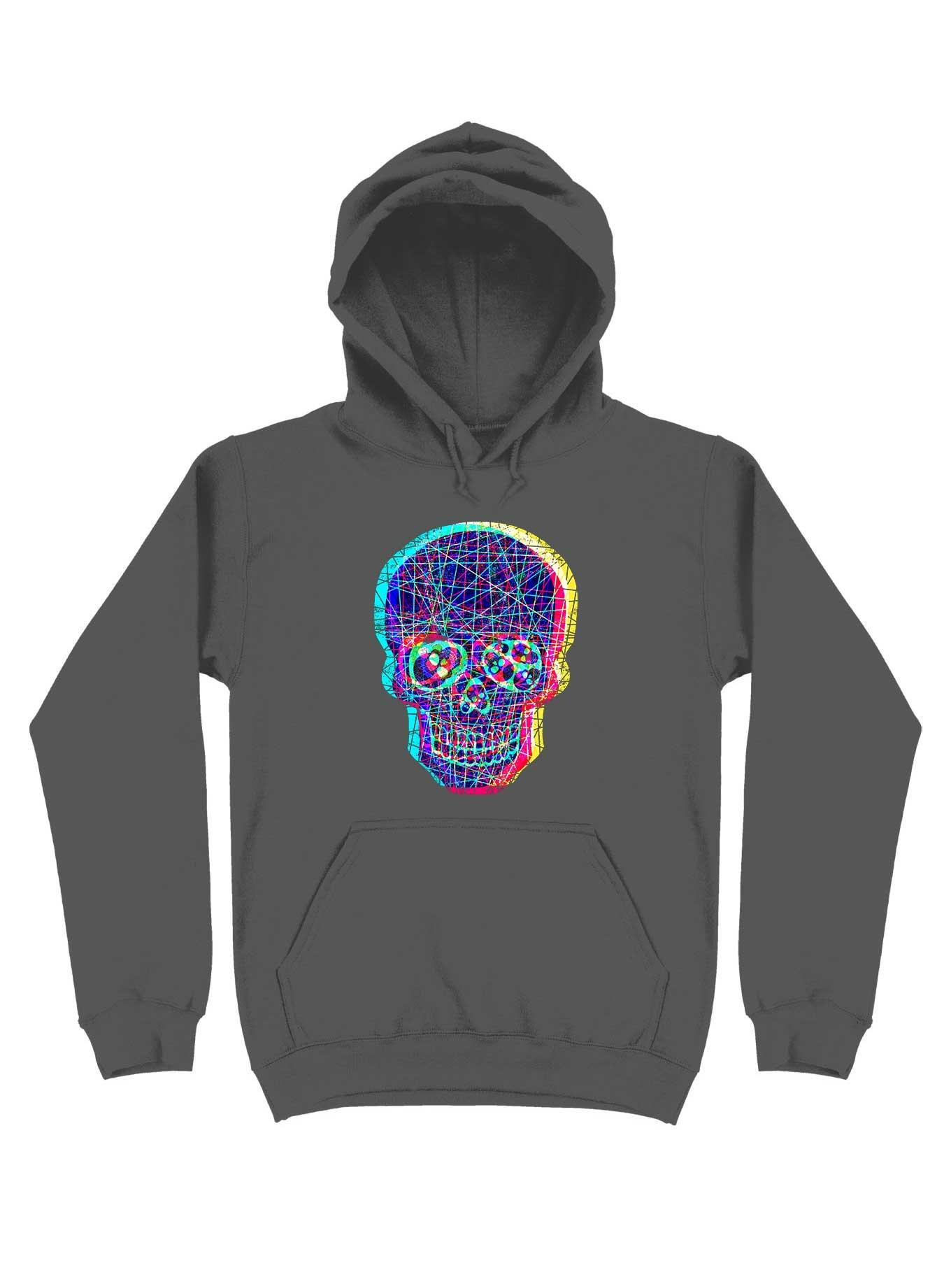 Acid Skull With A Disturbed Psyche Hoodie, , hi-res