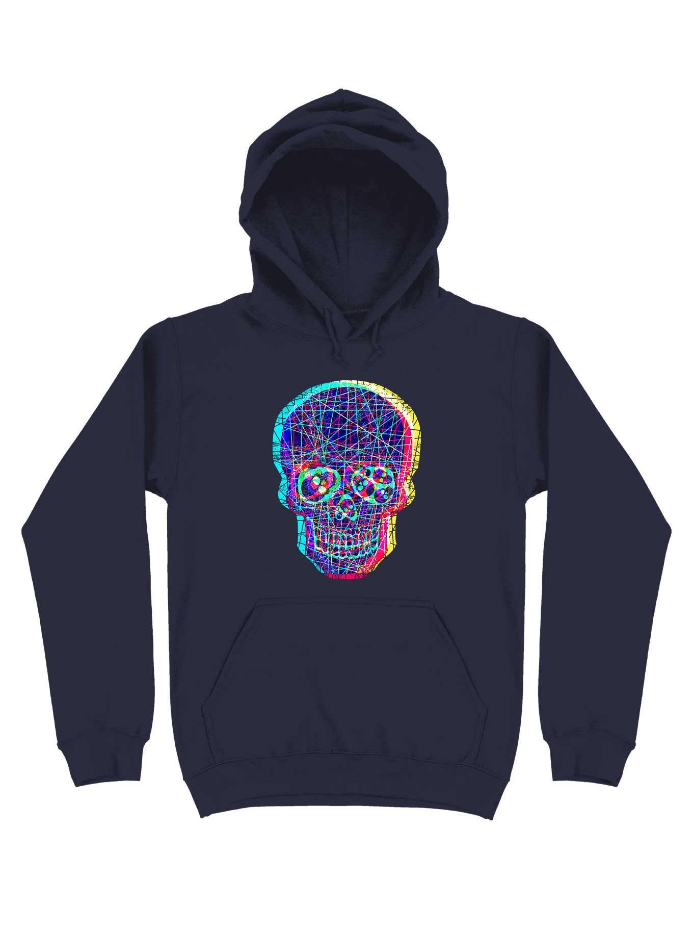 Acid Skull With A Disturbed Psyche Hoodie, , hi-res