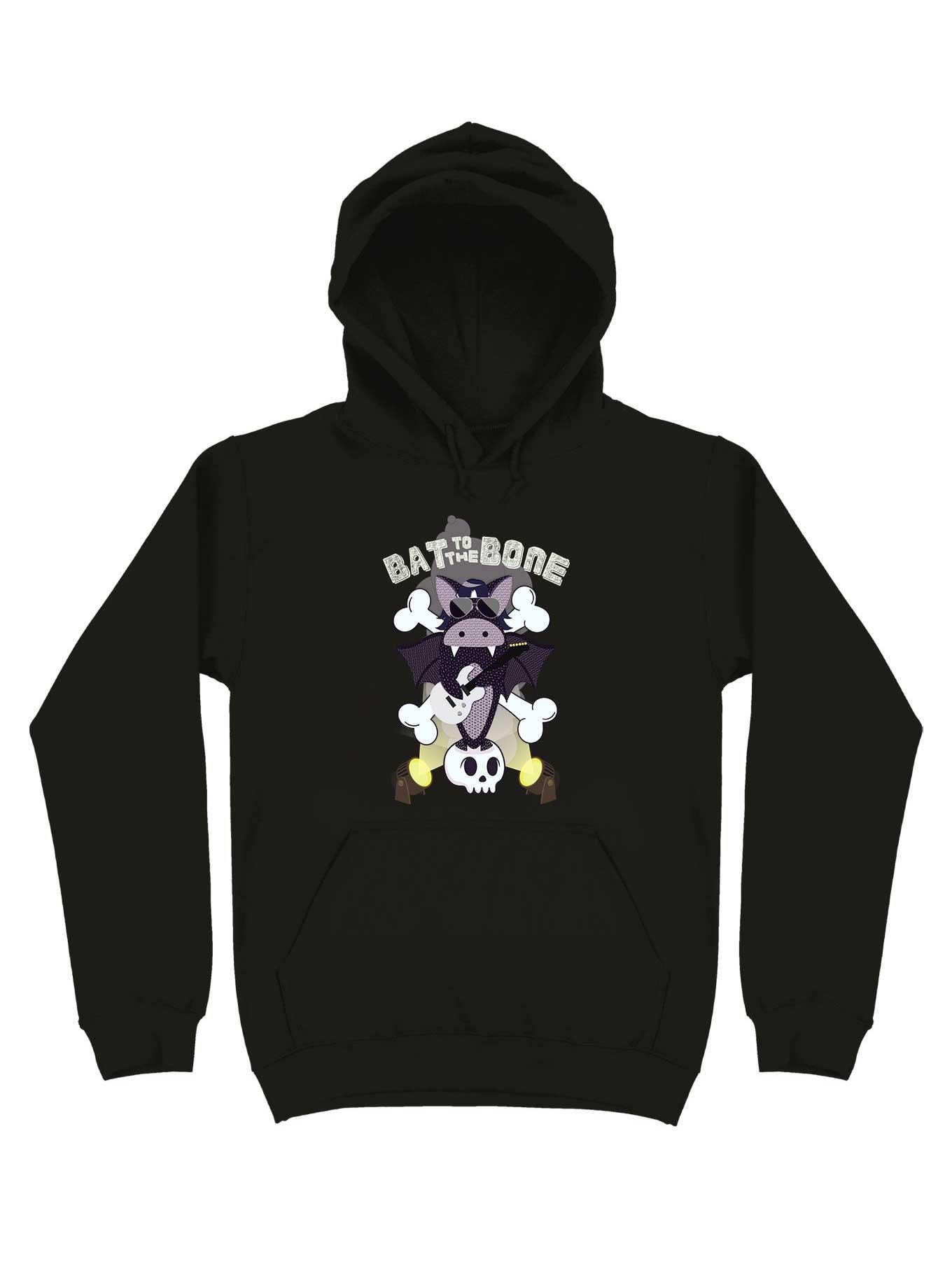 Bat To The Bone Hoodie, BLACK, hi-res