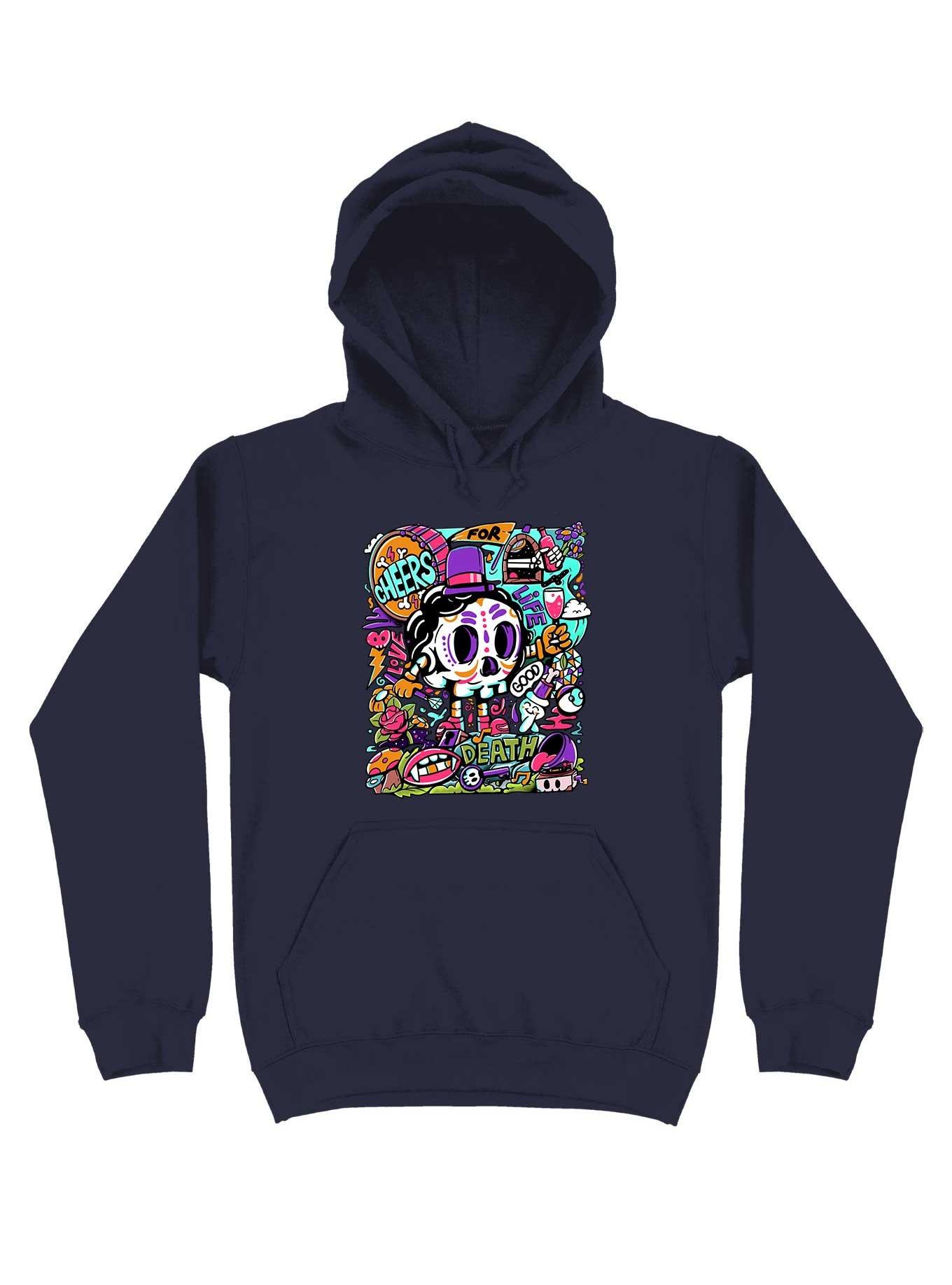 Cheers!! Hoodie, NAVY, hi-res
