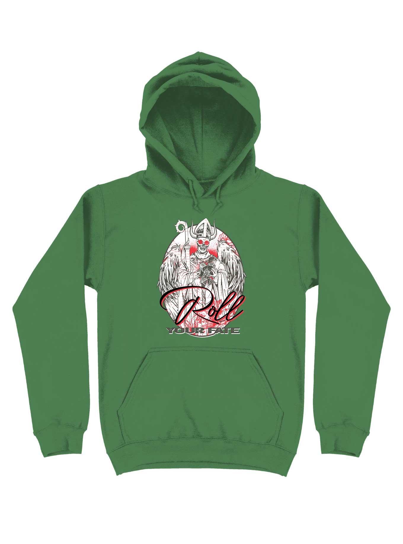Gamers, Roll Your Fate Hoodie, IRISH GREEN, hi-res