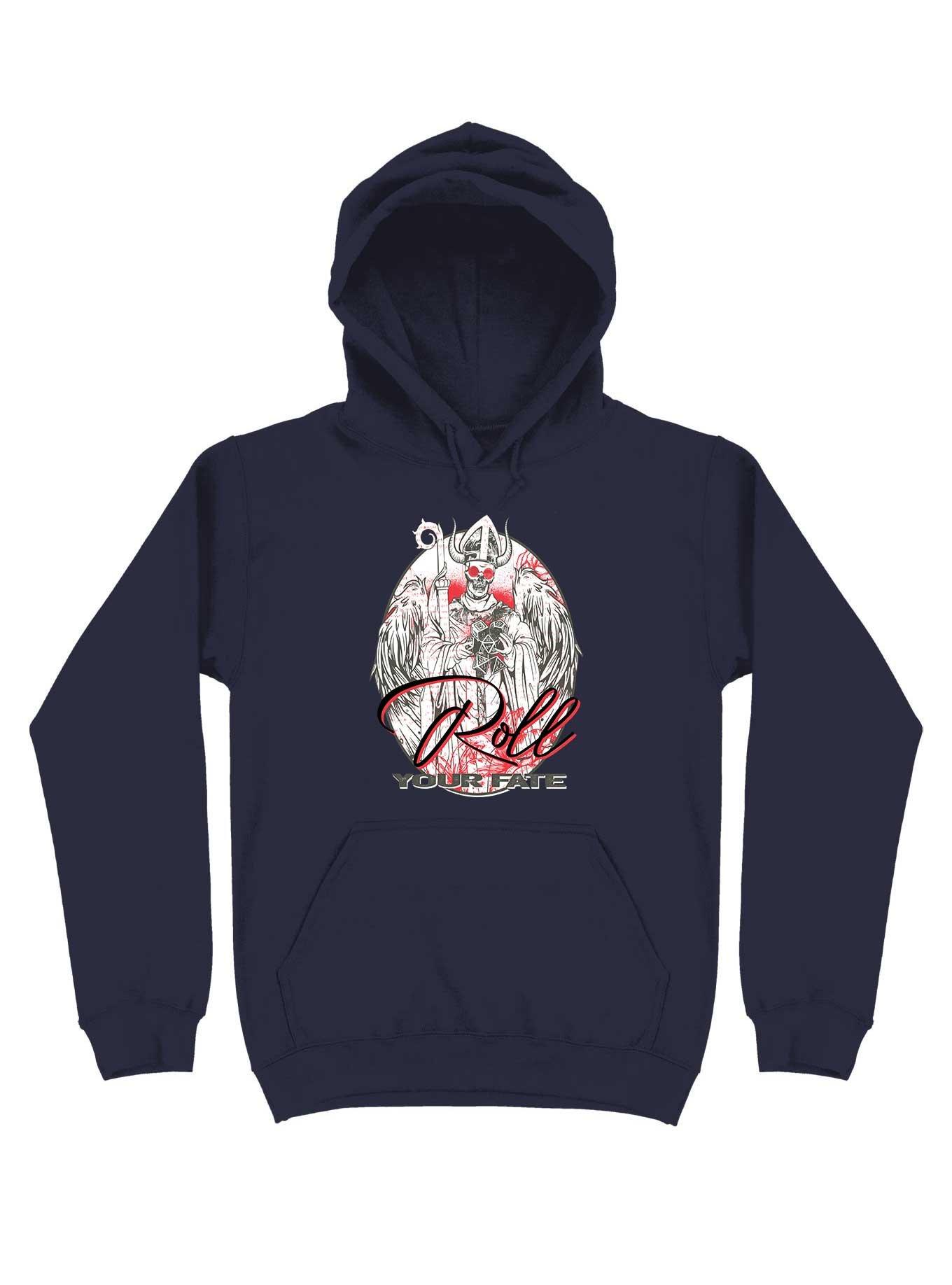 Gamers, Roll Your Fate Hoodie, NAVY, hi-res
