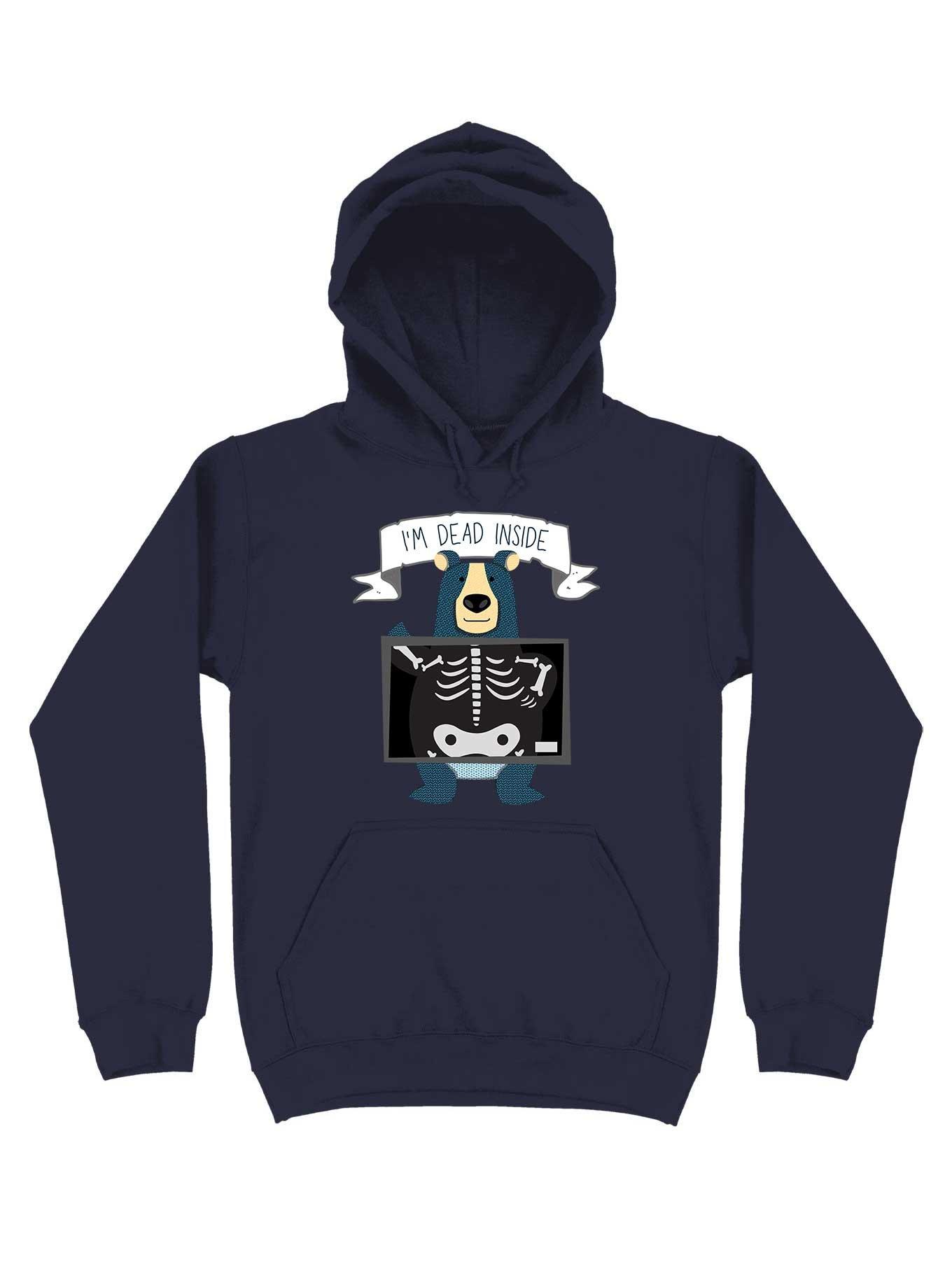 I'm Dead Inside Hoodie, NAVY, hi-res