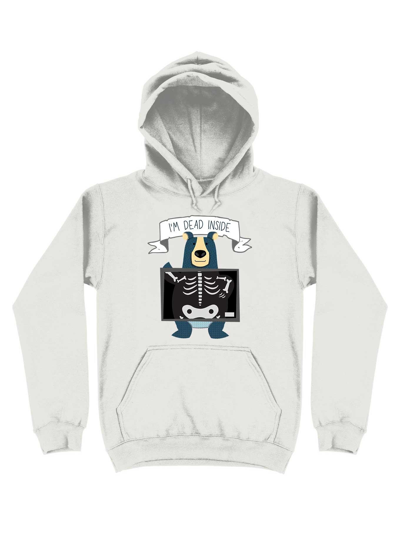 I'm Dead Inside Hoodie, WHITE, hi-res