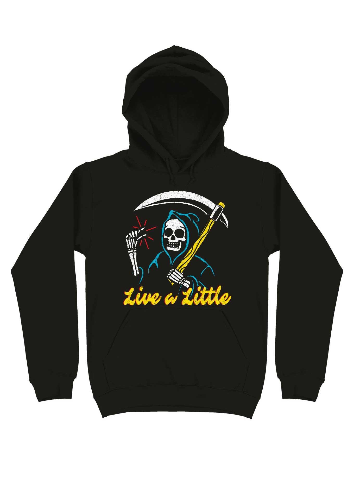 Live A Little Hoodie, BLACK, hi-res