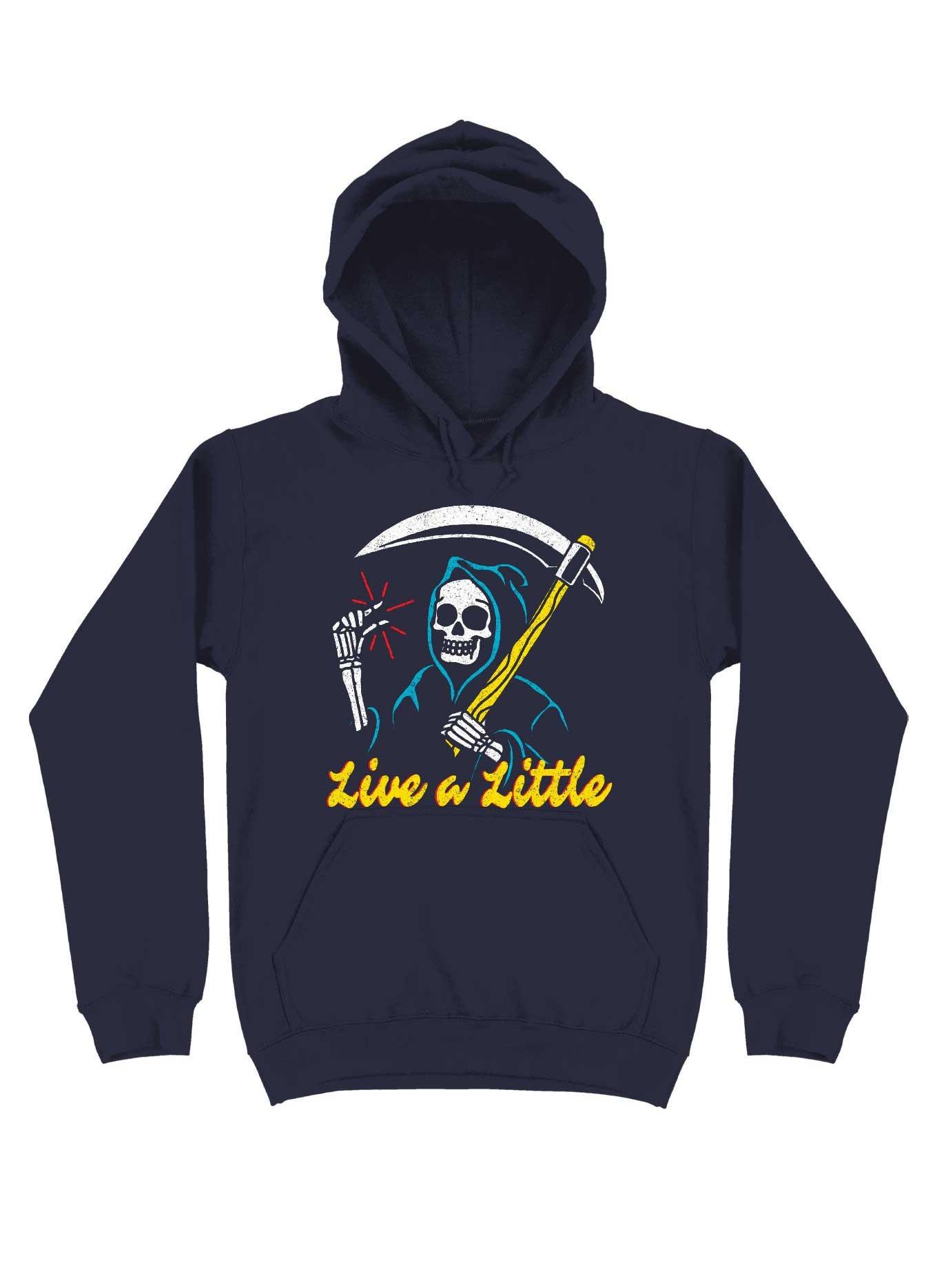 Live A Little Hoodie, NAVY, hi-res