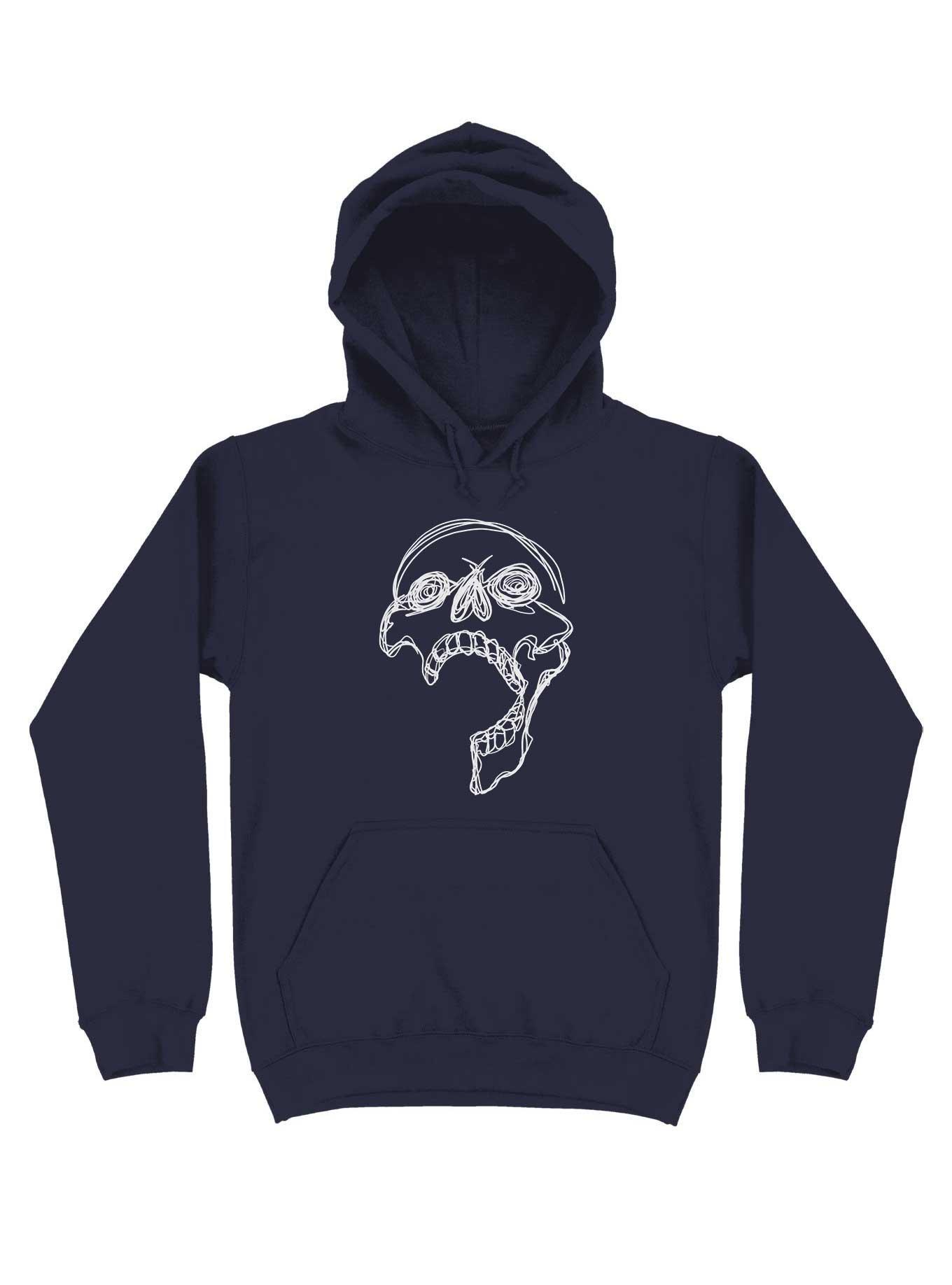 One Line Hoodie, NAVY, hi-res