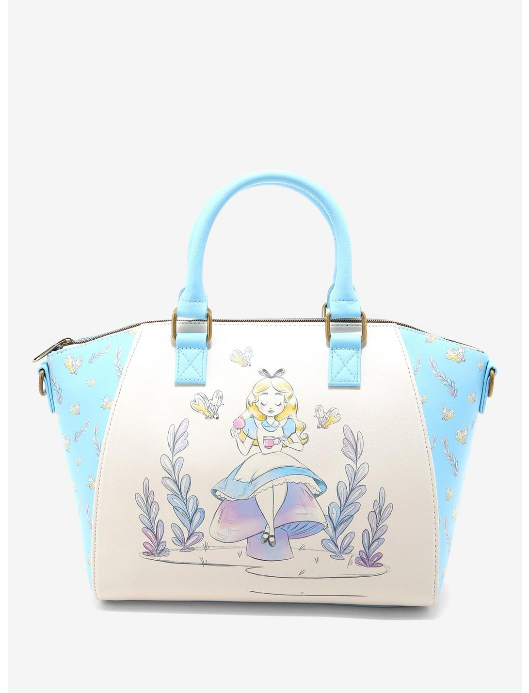 Loungefly Disney Alice In Wonderland Sketch Satchel Bag, , hi-res