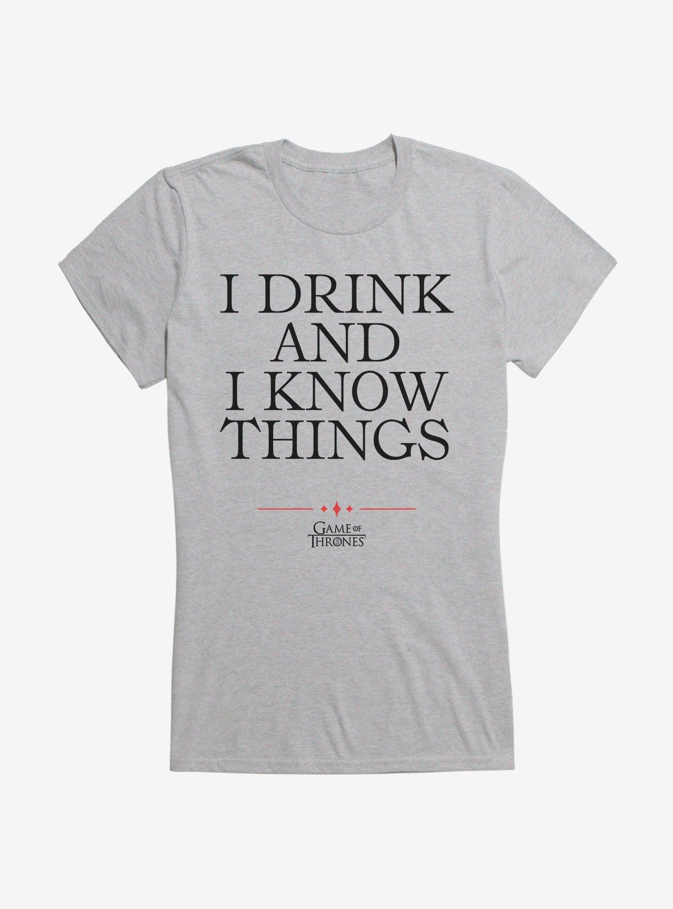 Game Of Thrones Tyrion I Drink And I Know Things Girls T-Shirt, , hi-res
