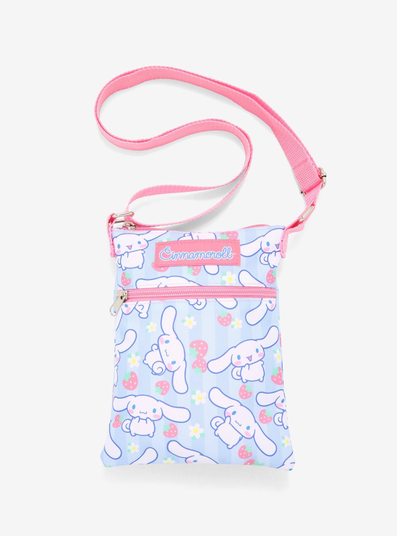 Cinnamoroll Strawberries Flower Passport Crossbody Bag, , hi-res