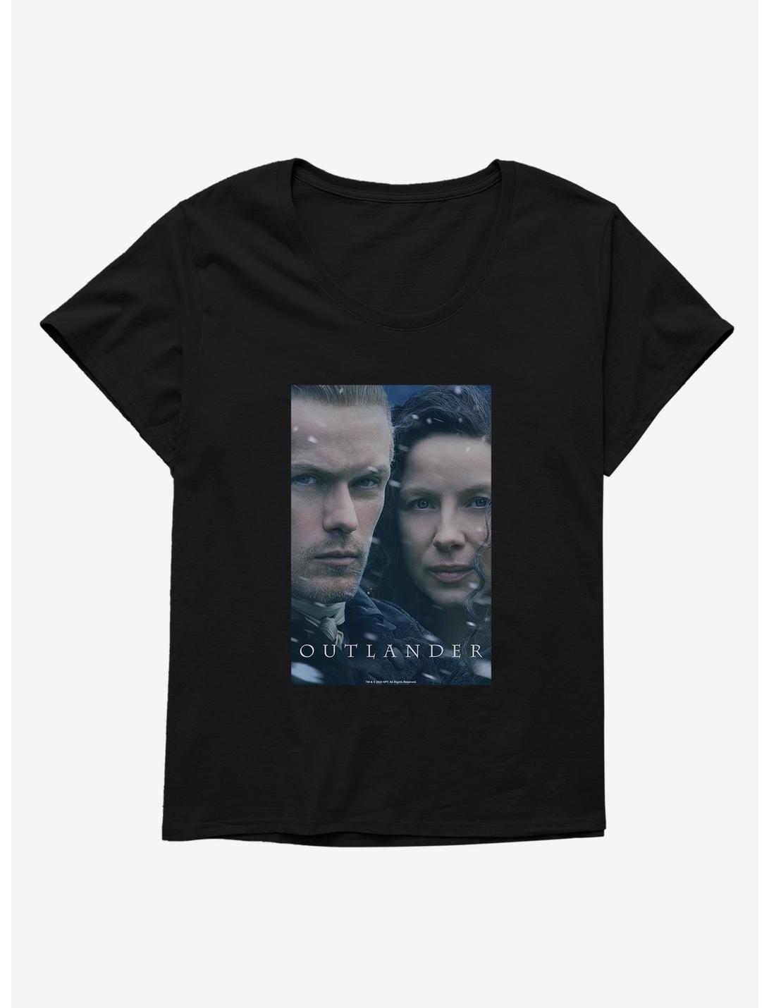 Outlander Claire And Jamie Faces Womens T-Shirt Plus Size, , hi-res