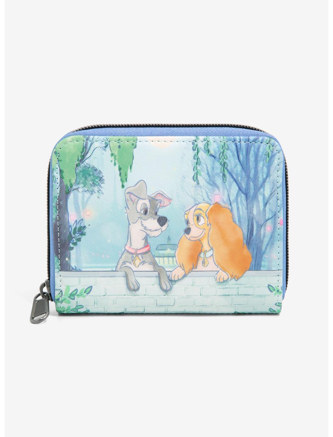 Loungefly Disney Lady And The Tramp Gaze Mini Zipper Wallet, , hi-res