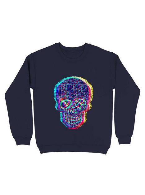 Acid Skull With A Disturbed Psyche Sweatshirt | Hot Topic