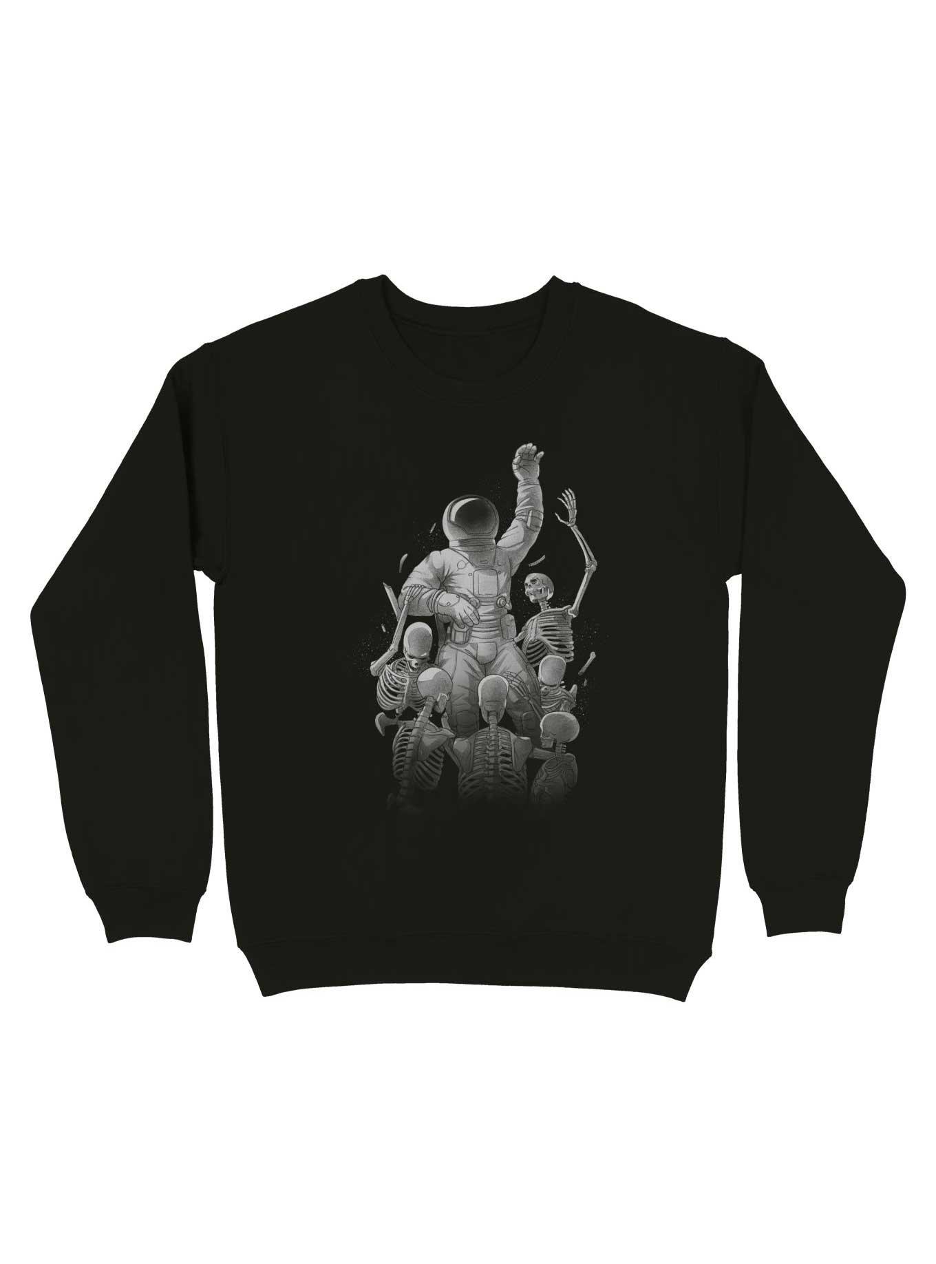 Astronaut Skeleton Escaping Hell Sweatshirt, , hi-res
