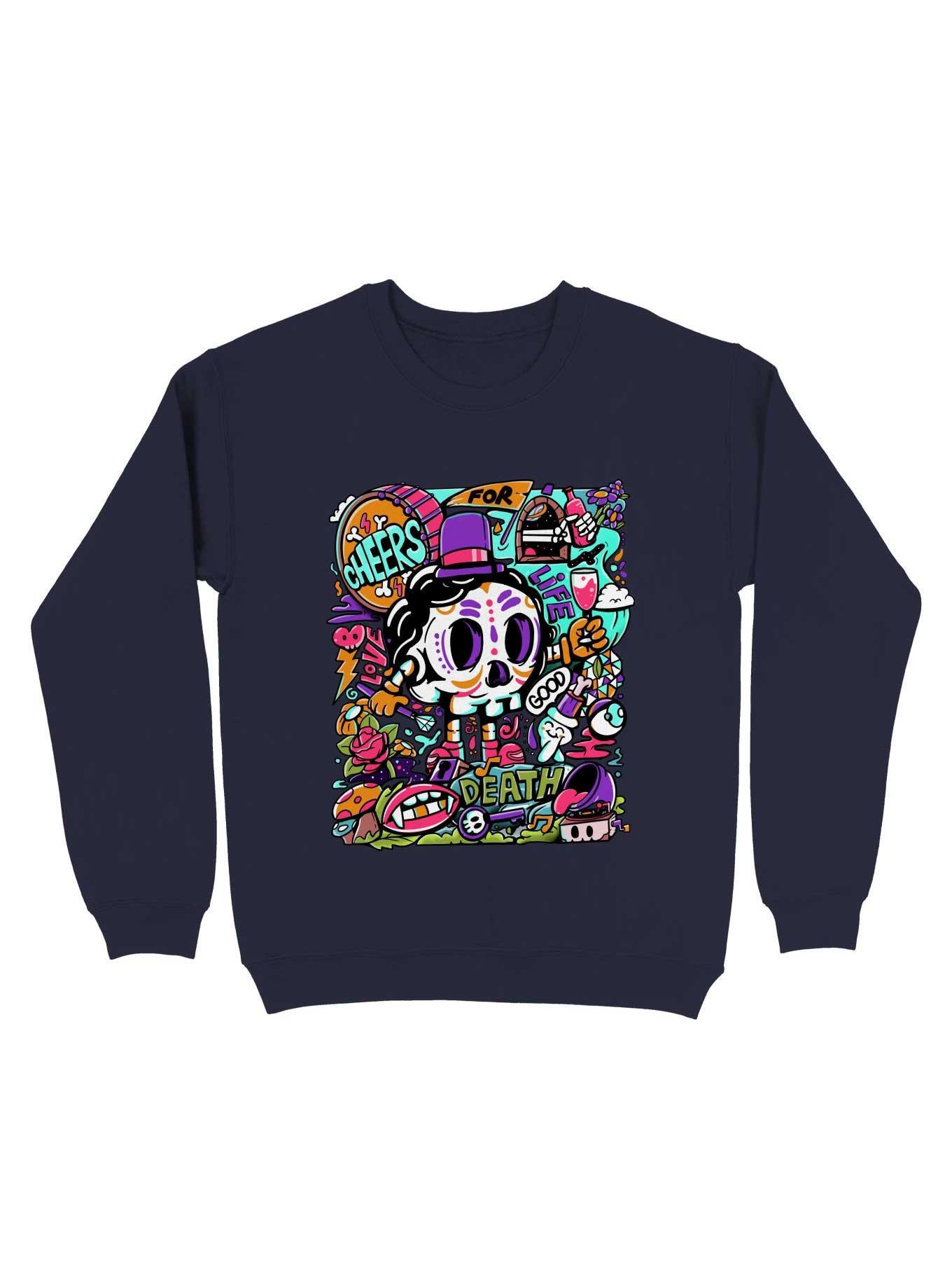 Cheers!! Sweatshirt, NAVY, hi-res