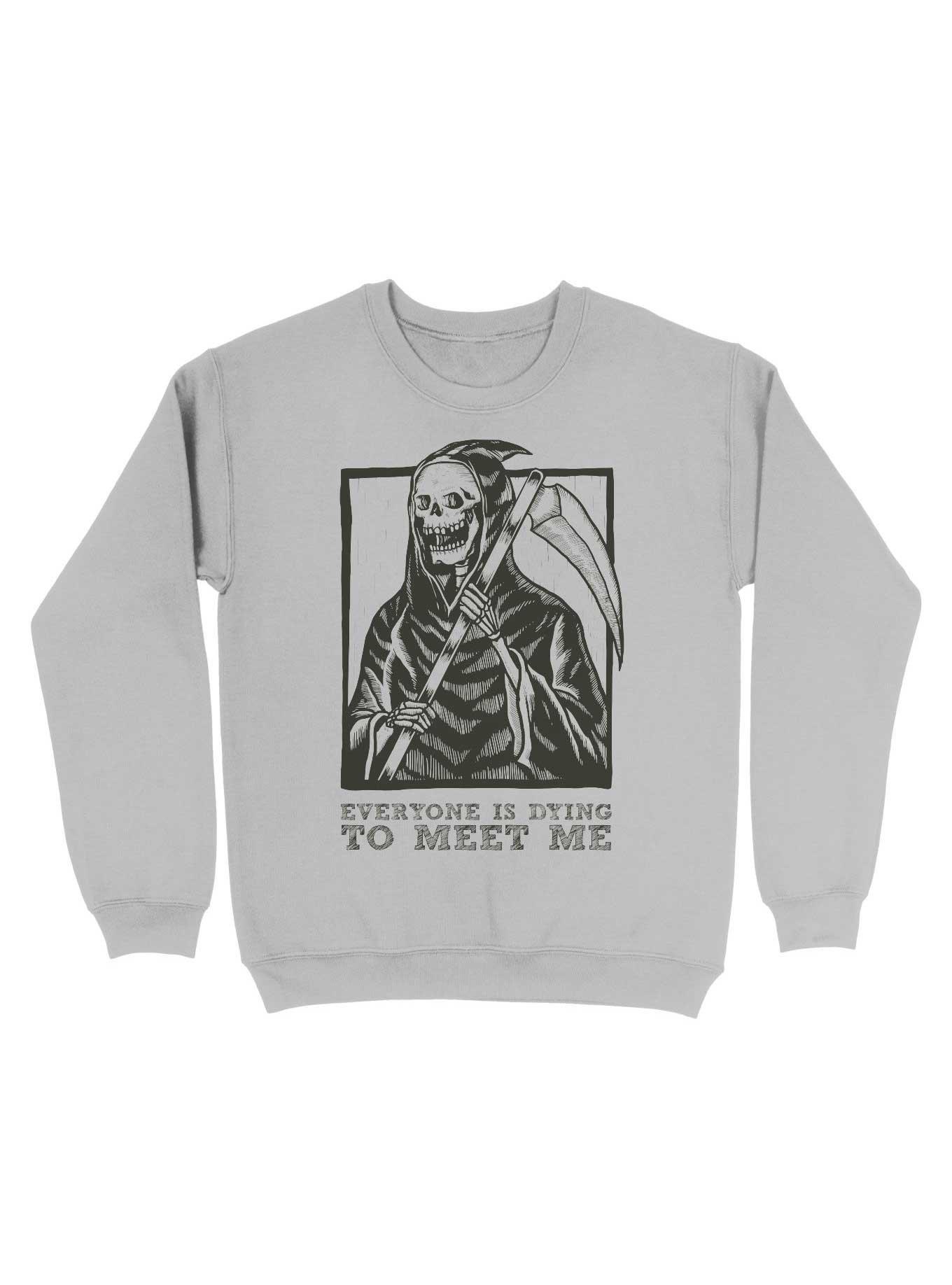 Gothic Grim Reaper Design Sweatshirt, , hi-res