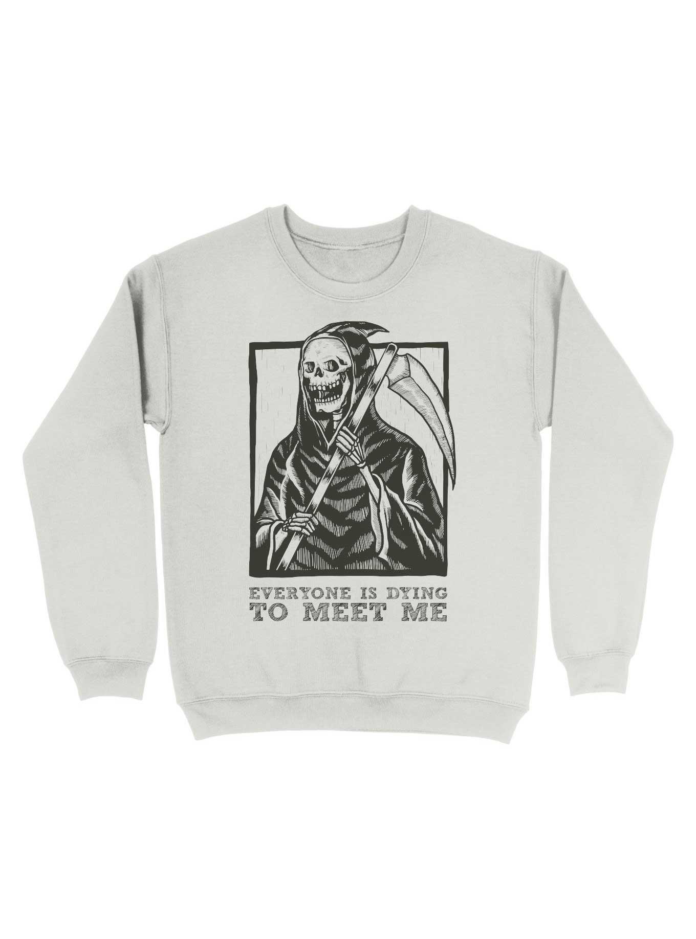 Gothic Grim Reaper Design Sweatshirt, , hi-res
