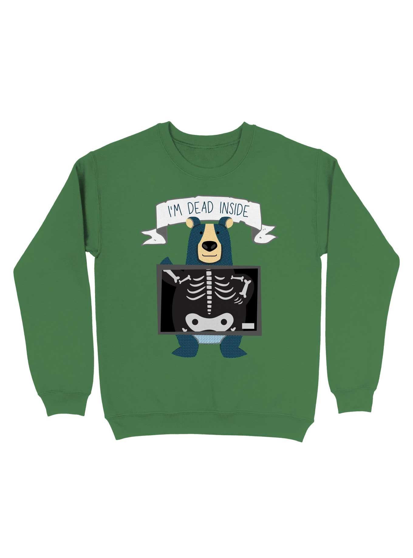 I'm Dead Inside Sweatshirt, IRISH GREEN, hi-res