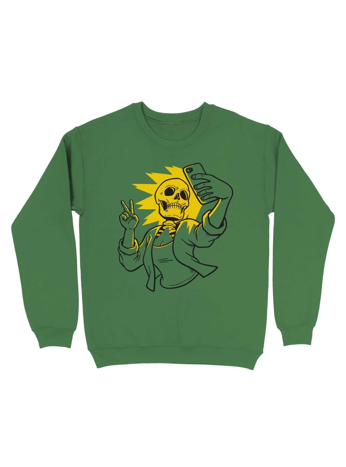 Skeletal Selfie Sweatshirt, , hi-res
