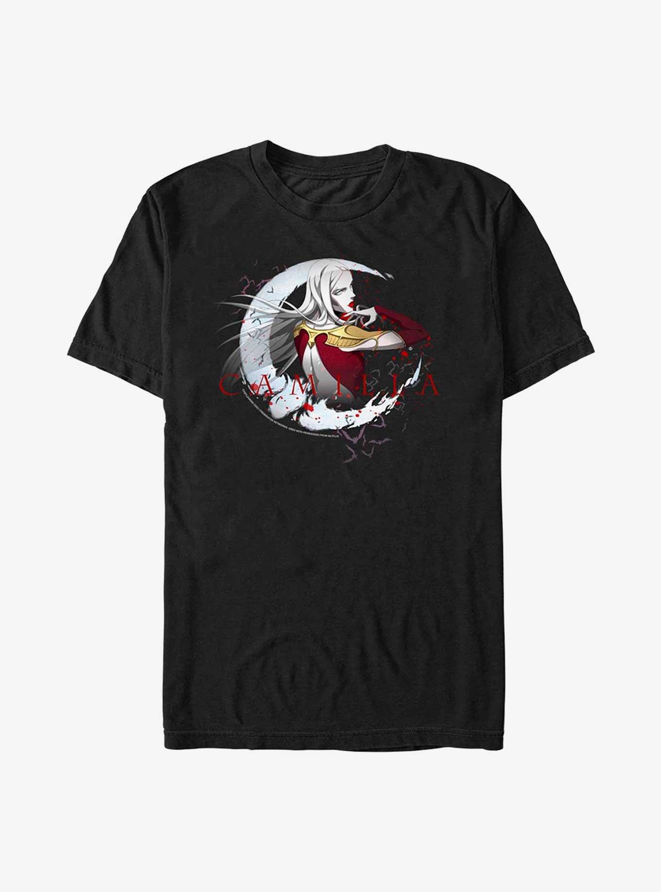 Castlevania Camilla T-Shirt, BLACK, hi-res