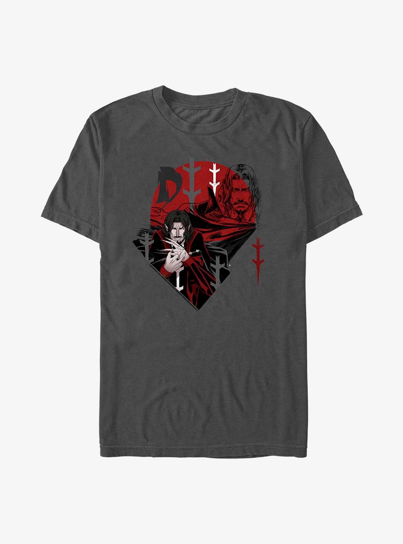 Castlevania Dracula T-Shirt, CHARCOAL, hi-res