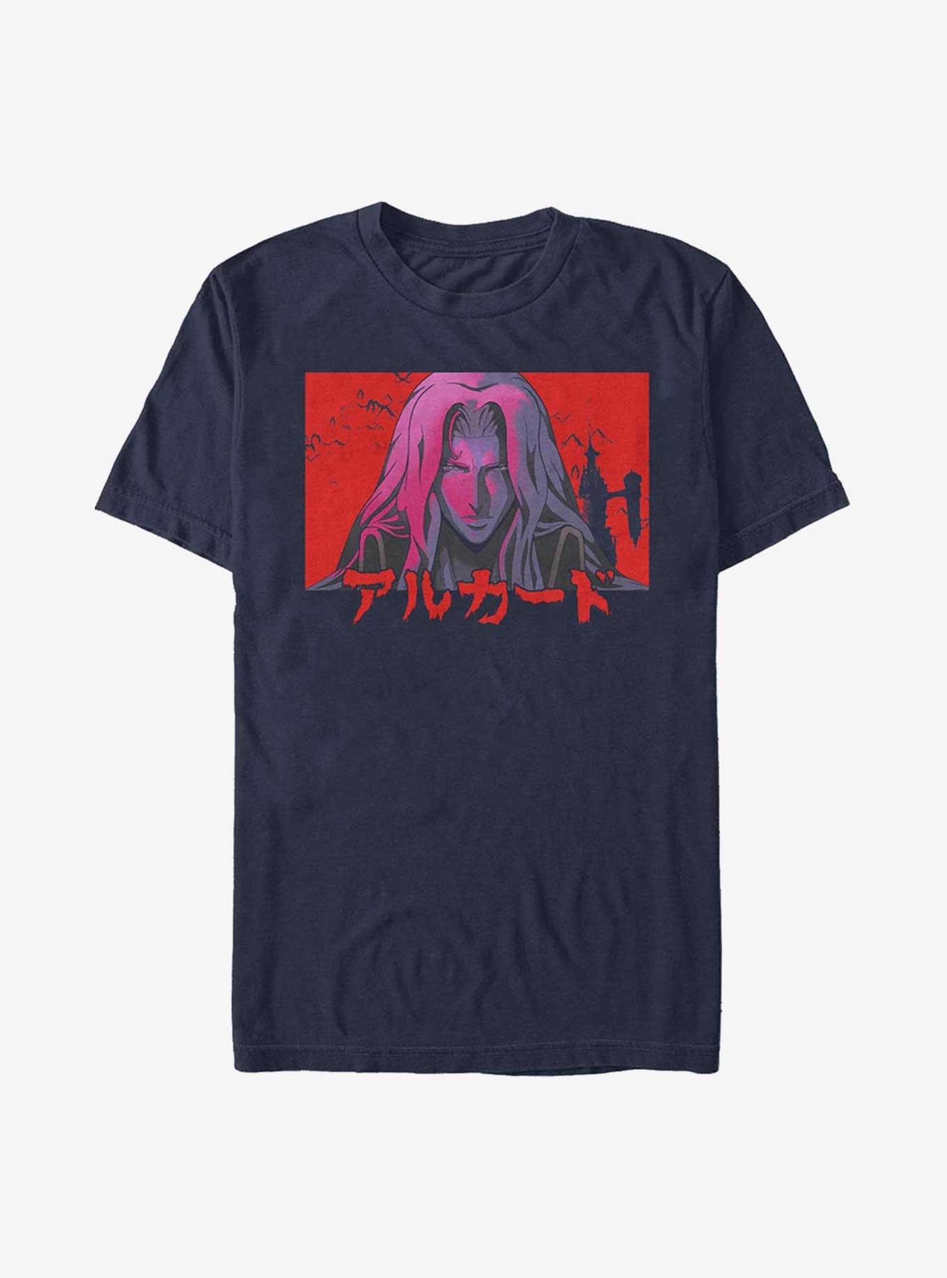 Castlevania Sunset Alucard T-Shirt, NAVY, hi-res