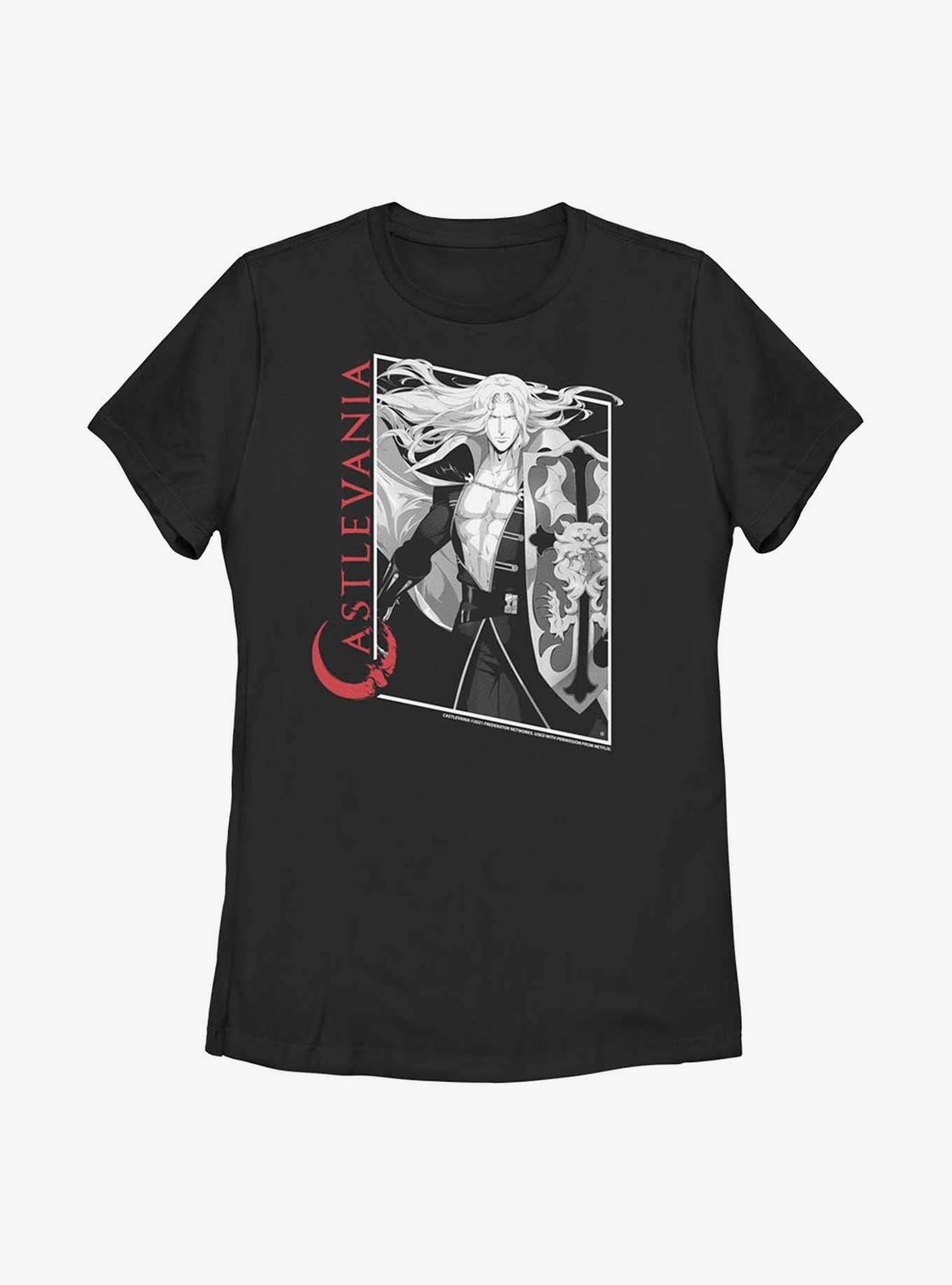 Castlevania Alucard Box Up Womens T-Shirt, BLACK, hi-res