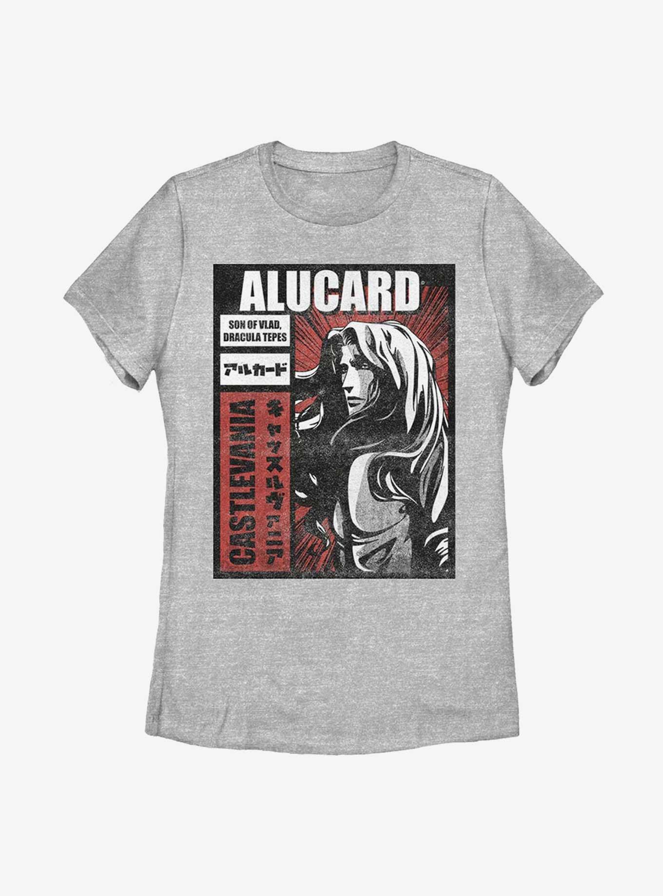 Castlevania Alucard Kanji Womens T-Shirt, ATH HTR, hi-res