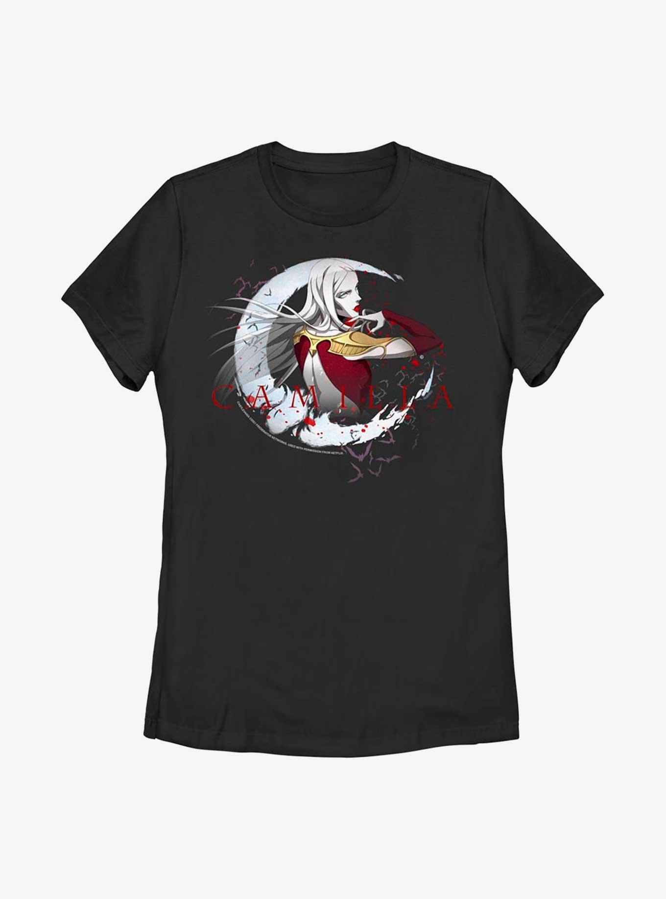 Castlevania Camilla Womens T-Shirt, BLACK, hi-res