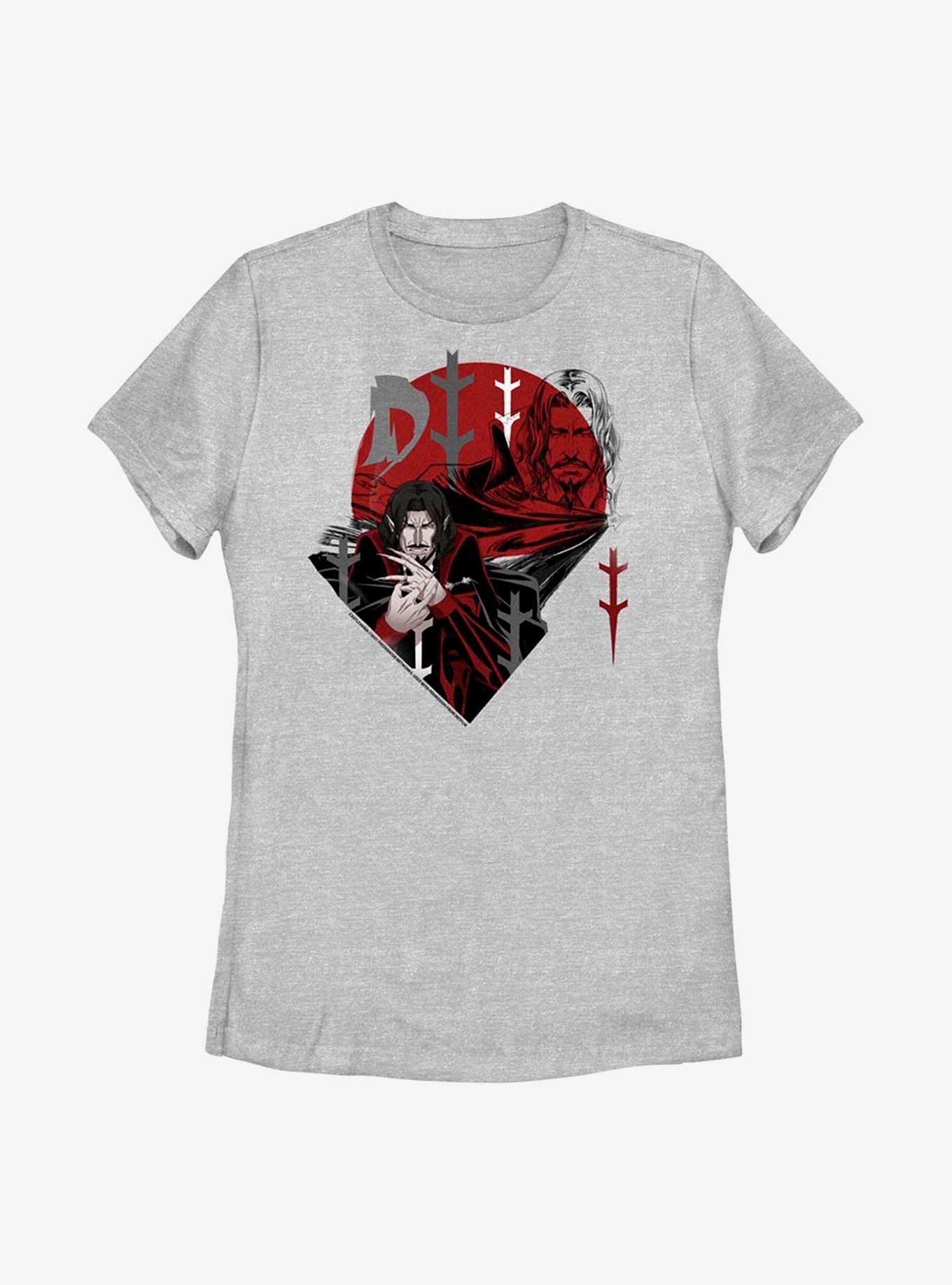 Castlevania Dracula Womens T-Shirt, ATH HTR, hi-res