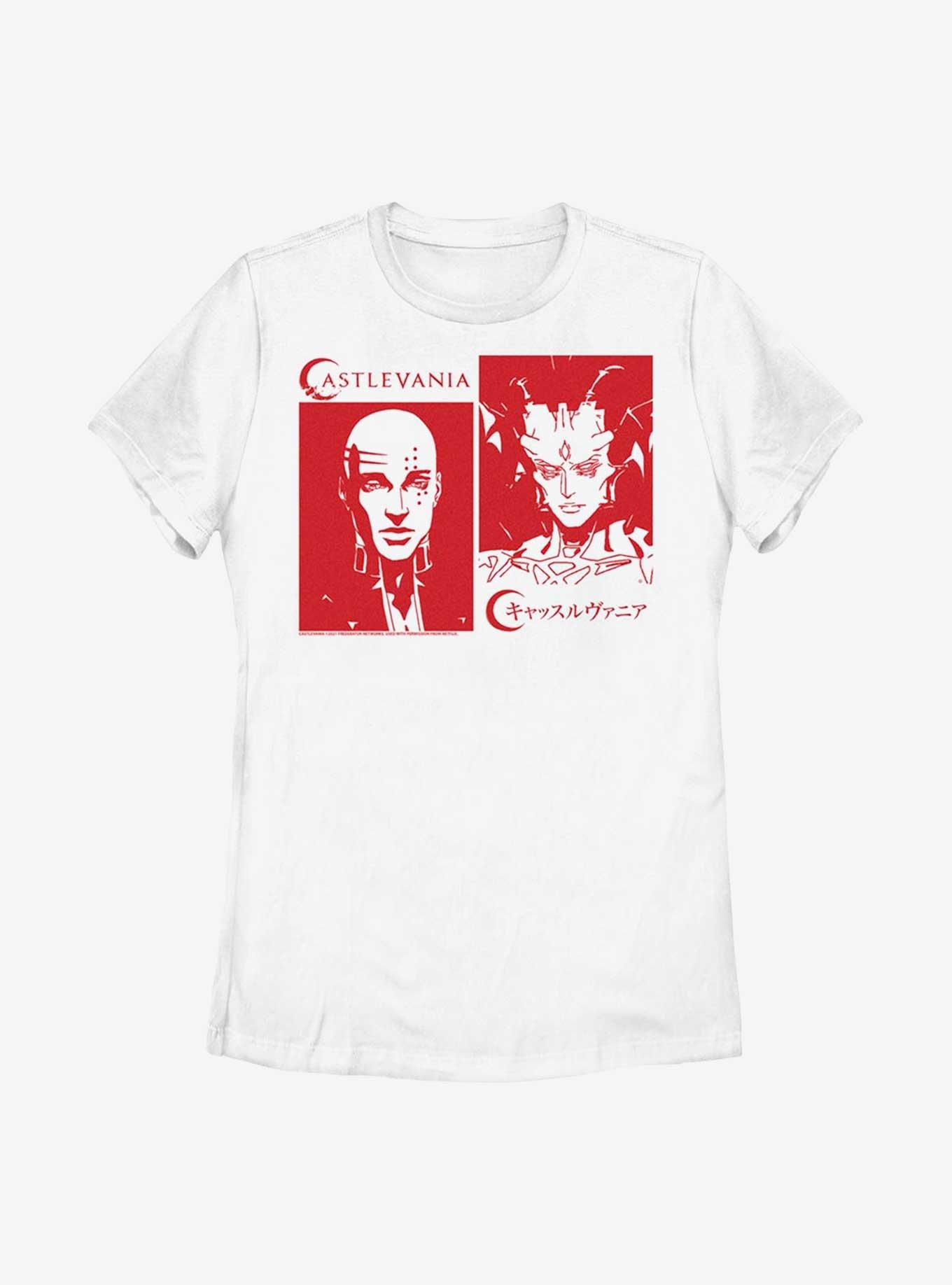 Castlevania Isaac And Abel Womens T-Shirt, WHITE, hi-res