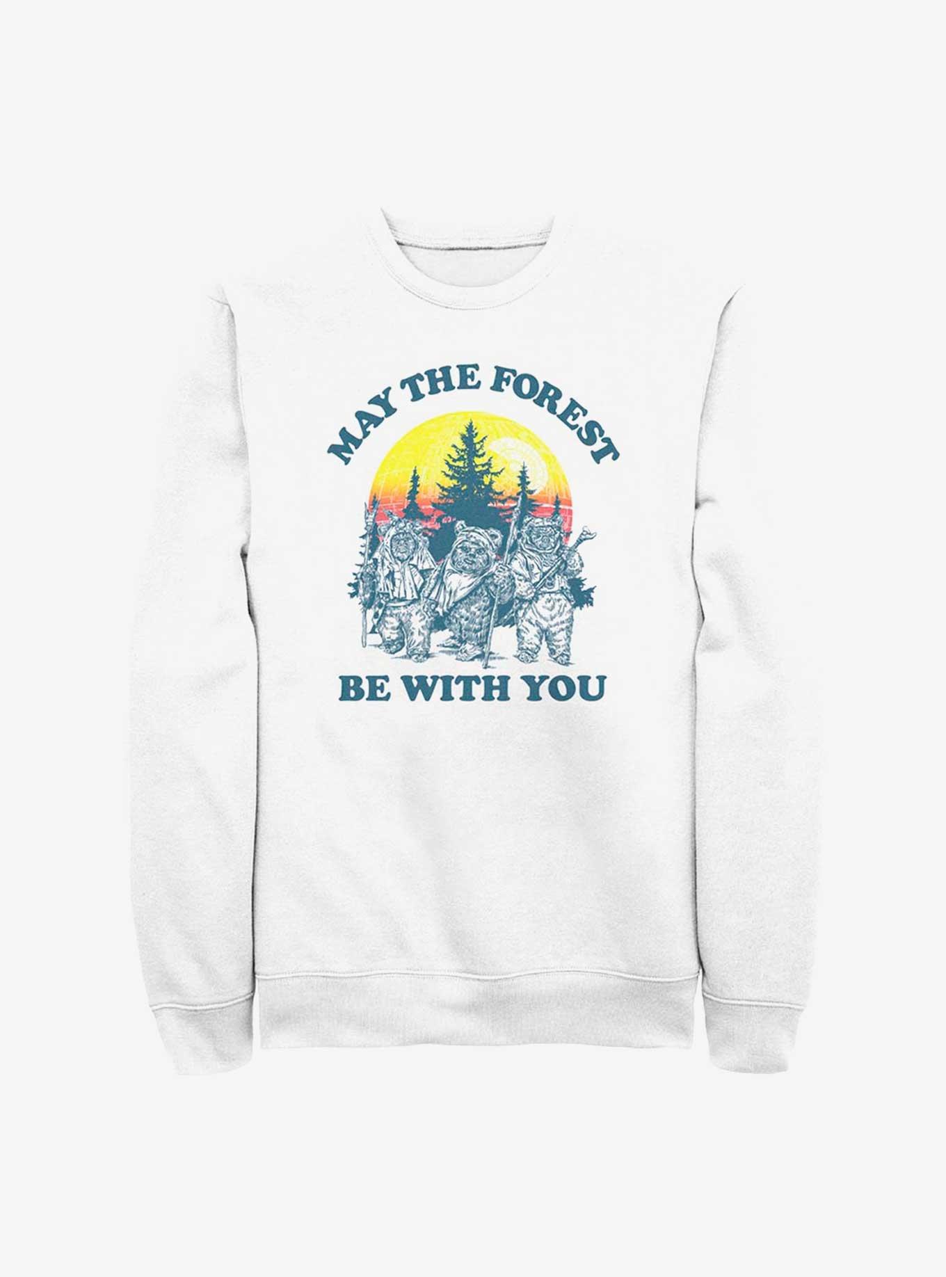 Star Wars May The Forest Be With You Sweatshirt, WHITE, hi-res