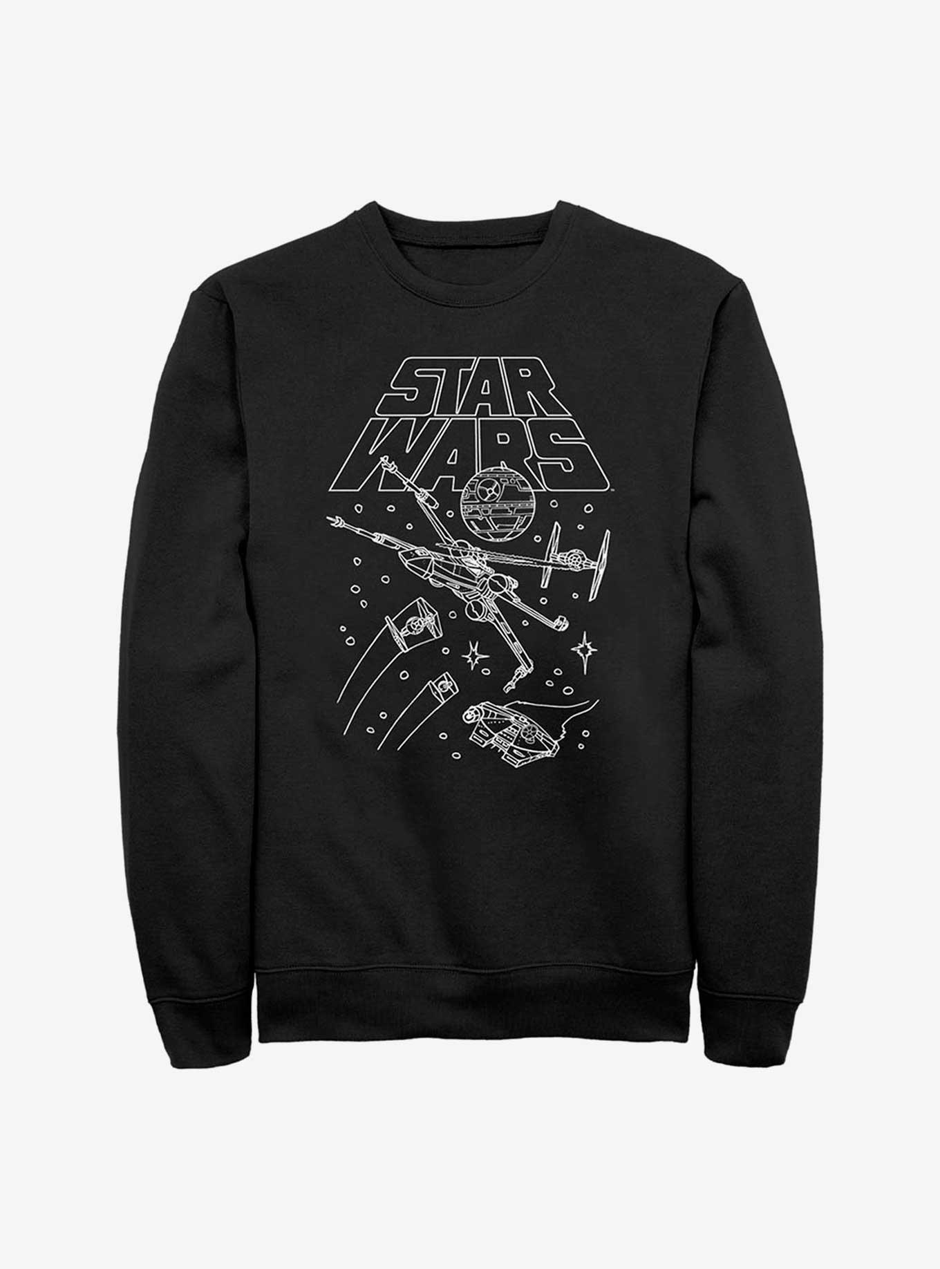 Star Wars Space Fight Sweatshirt, BLACK, hi-res