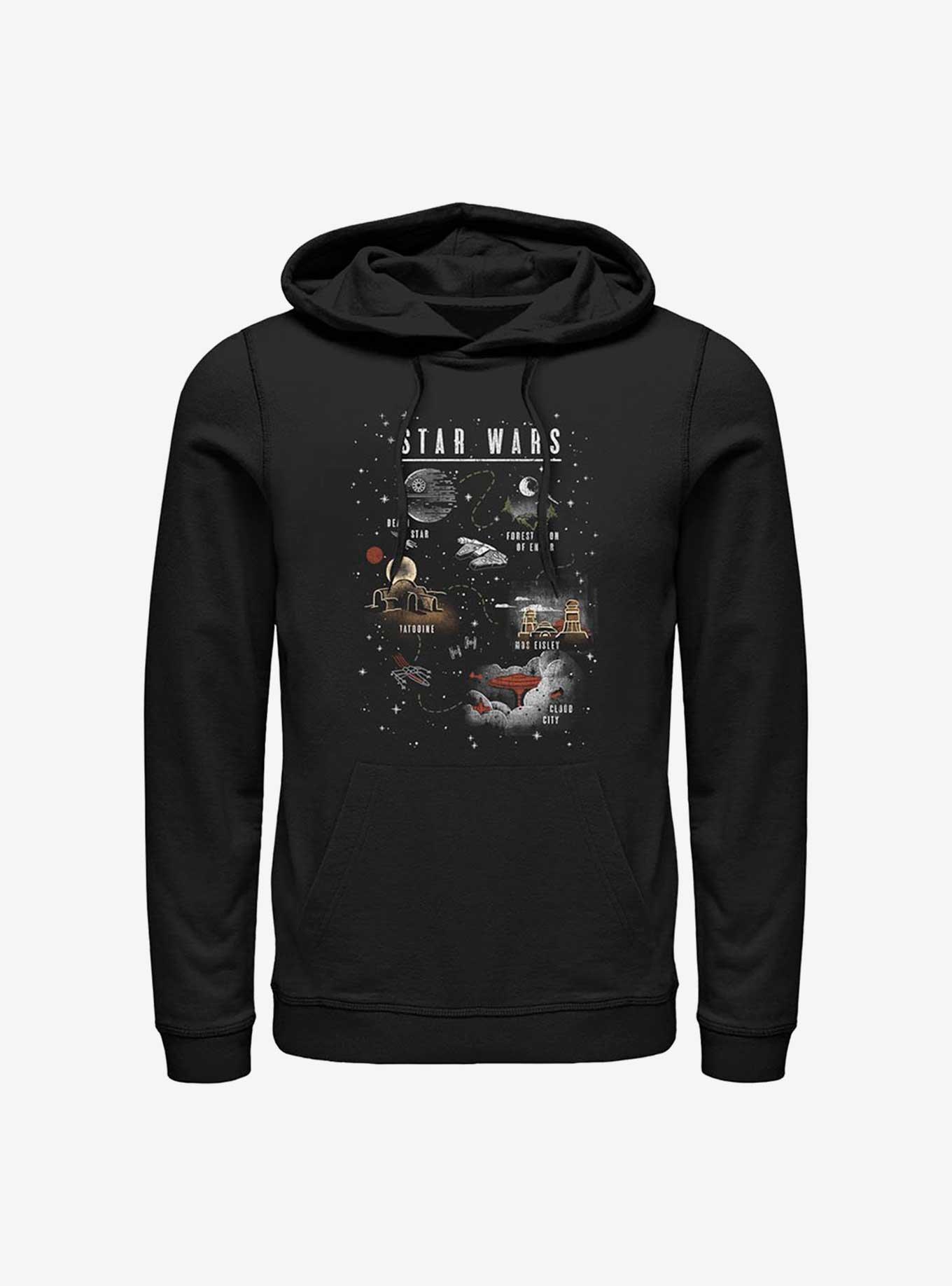 Star Wars Travel Through The Galaxy Hoodie, BLACK, hi-res
