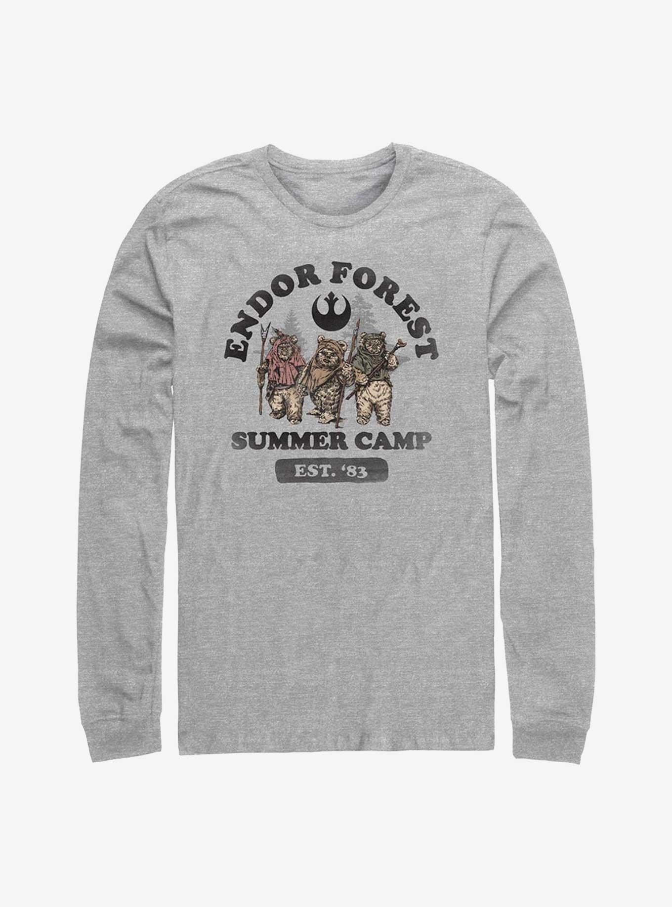 Star Wars Endor Summer Camp Long Sleeve T-Shirt, ATH HTR, hi-res