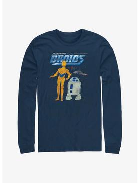 Star Wars R2-D2 And C-3PO Long Sleeve T-Shirt, NAVY, hi-res