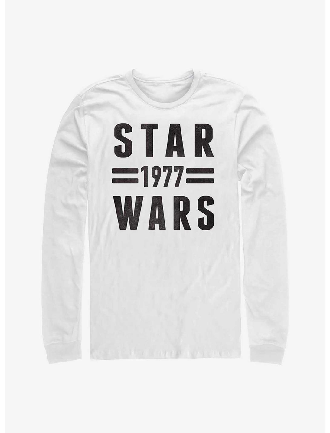Star Wars 1977 Long Sleeve T-Shirt, WHITE, hi-res