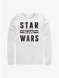 Star Wars 1977 Long Sleeve T-Shirt, WHITE, hi-res