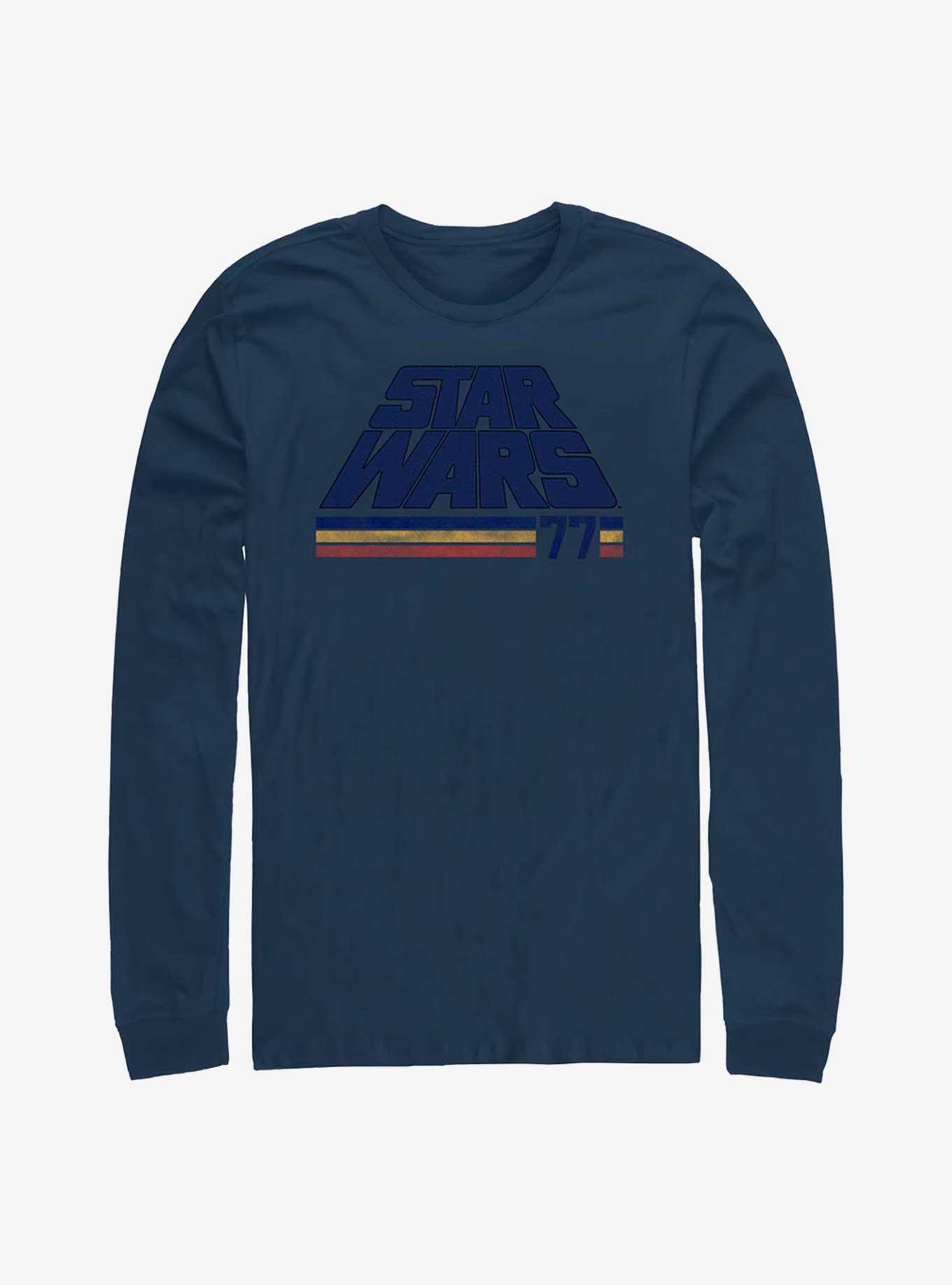 Star Wars '77 Retro Long Sleeve T-Shirt, NAVY, hi-res