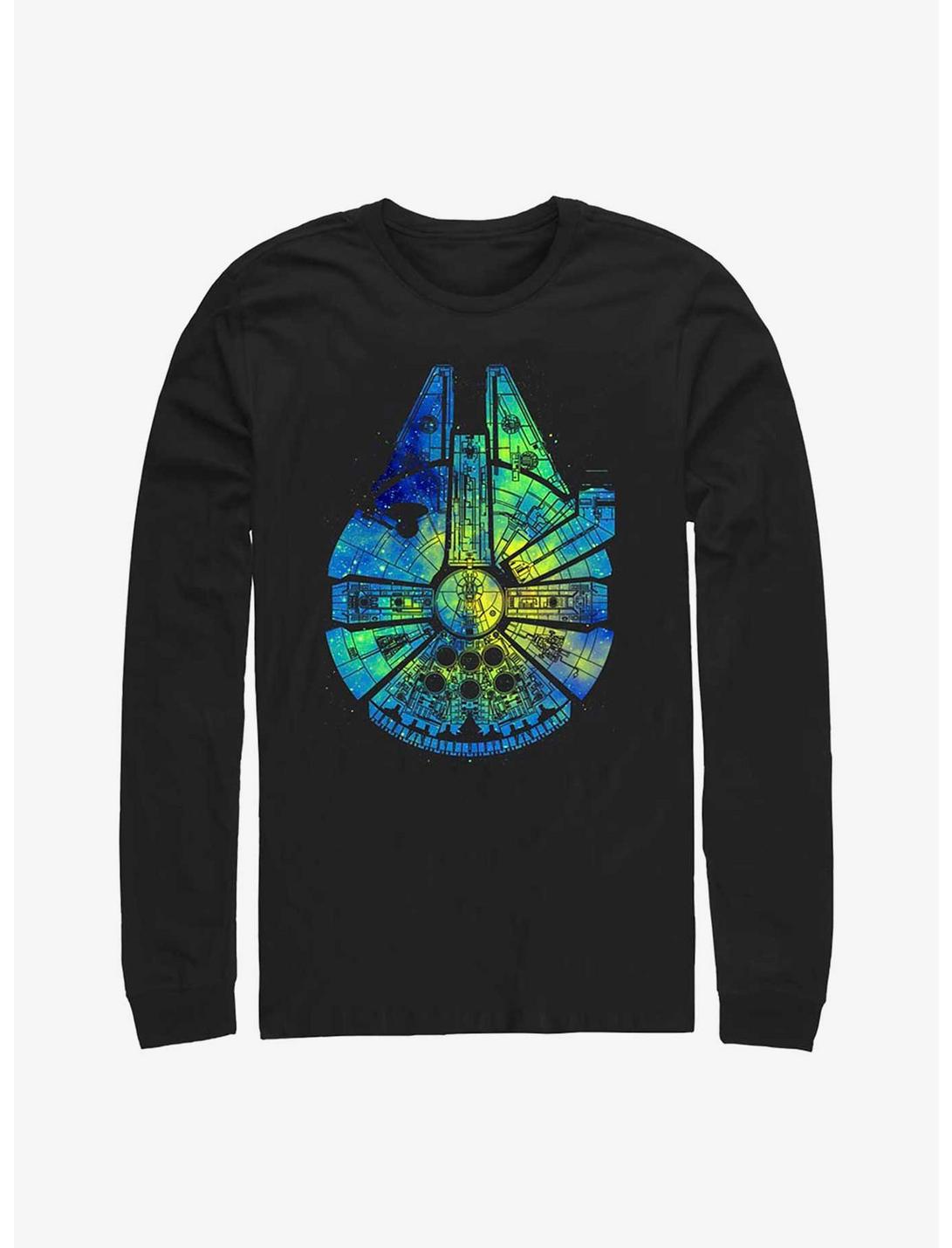 Star Wars Thermal Millenium Falcon Long Sleeve T-Shirt, BLACK, hi-res