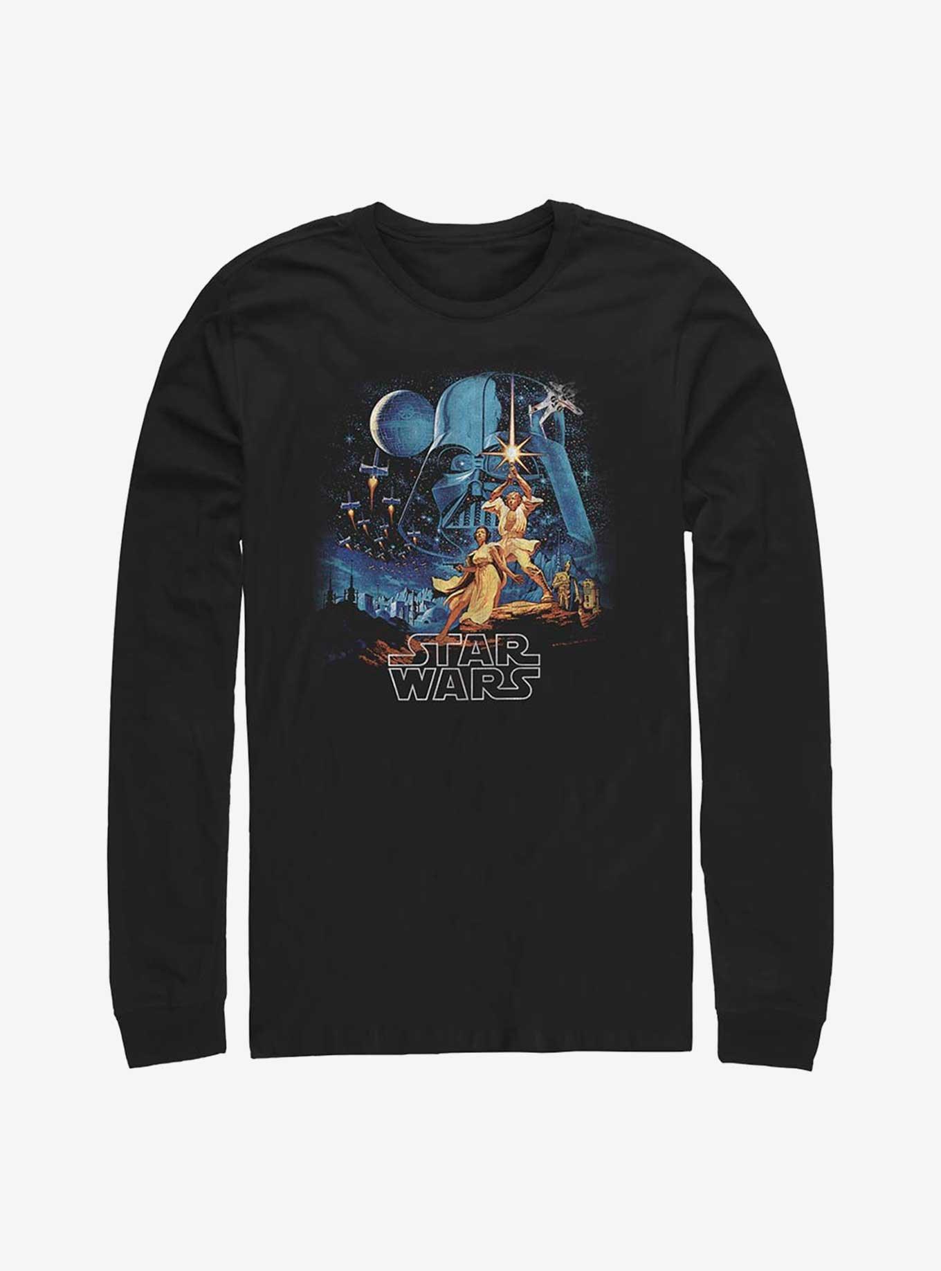 Star Wars A New Hope Classic Long Sleeve T-Shirt, BLACK, hi-res